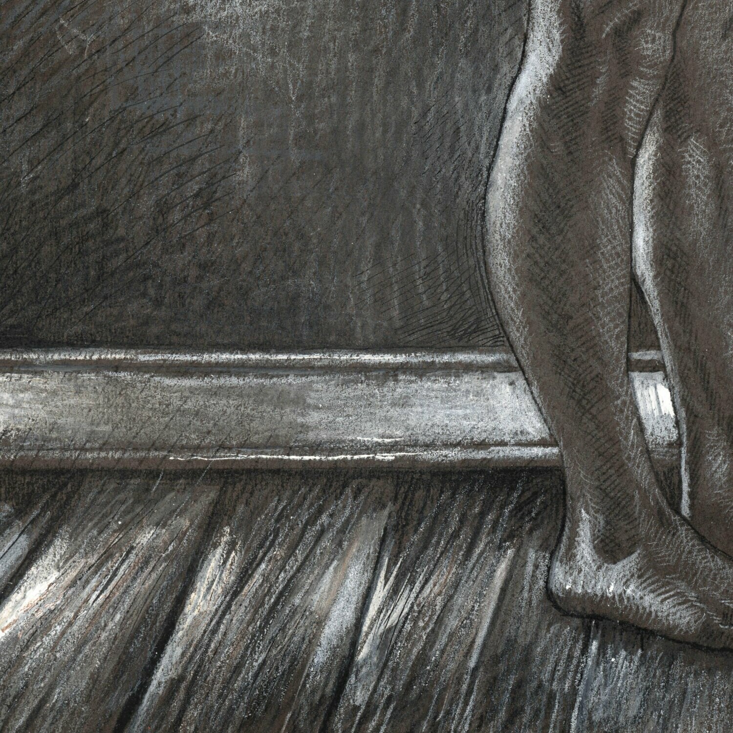 "Patience" Original Grisaille Drawing