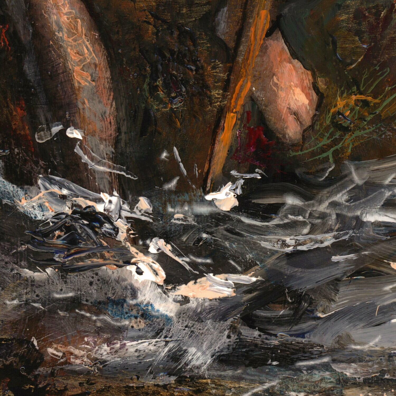"The Struggle" Original Painting on Panel