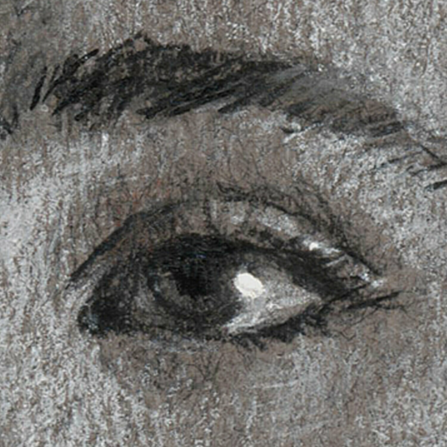 "Reach" Original Mixed-Media Grisaille Drawing