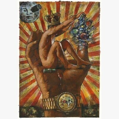 &quot;The Prince Who Delivered the Night&quot; Original Painting, Available Framed or Unframed