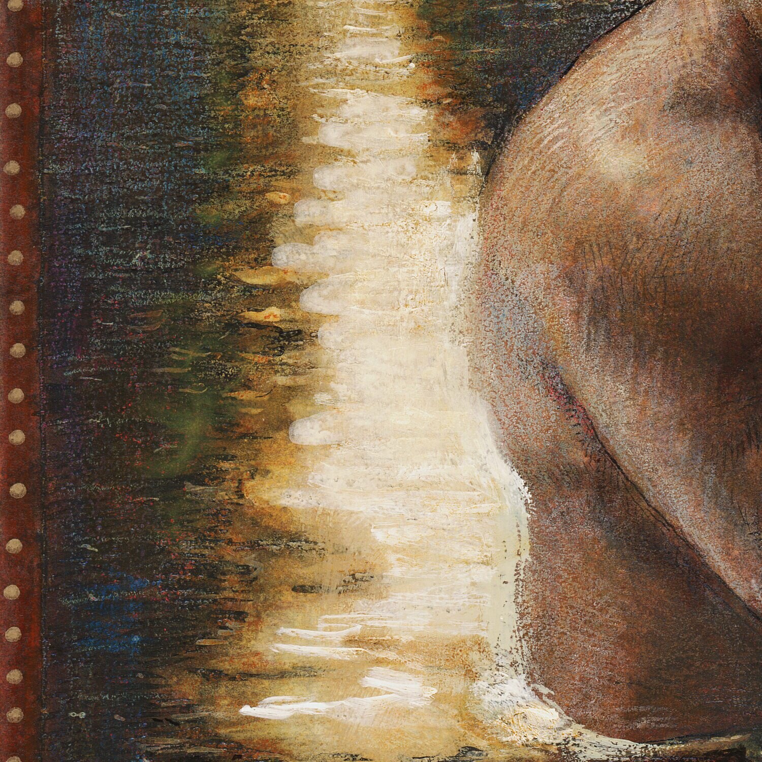 "Walkaway" Original Mixed-Media Work on Paper