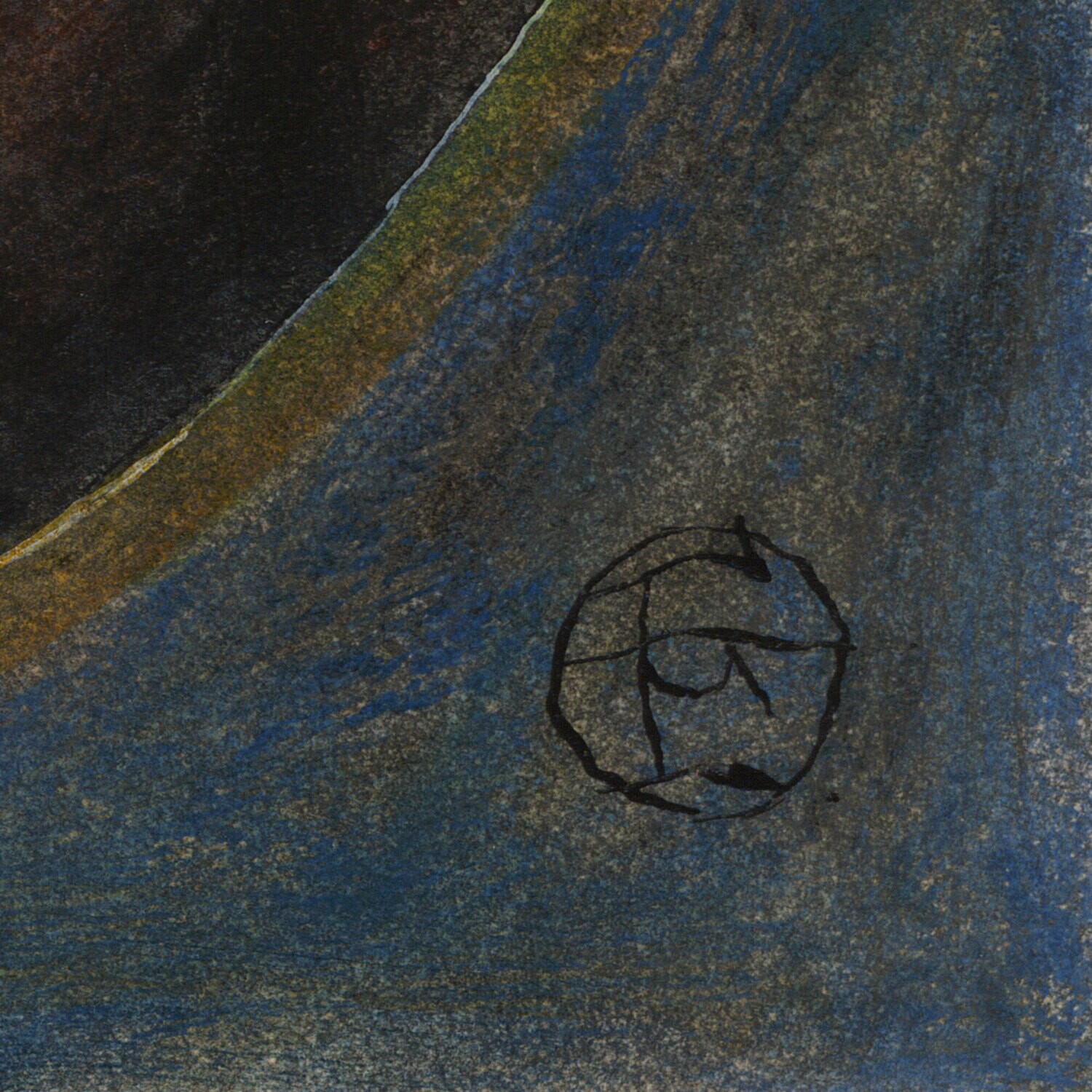 Untitled (Nude with Staff) Original Work on Paper