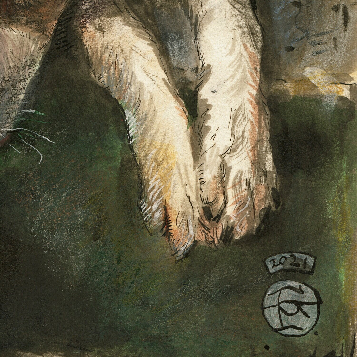 "The Approach" Original Work on Paper