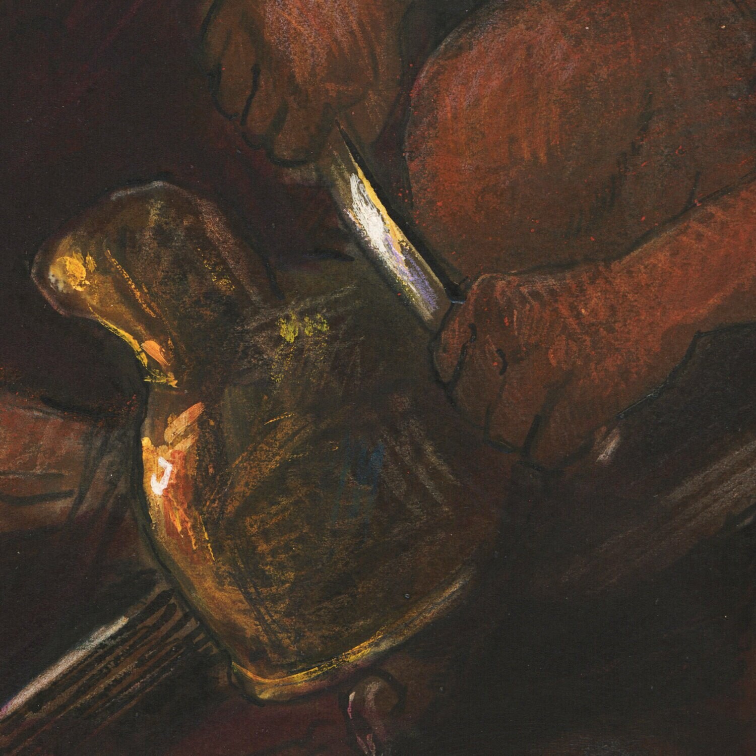 "La Fraternité" Original Work on Paper