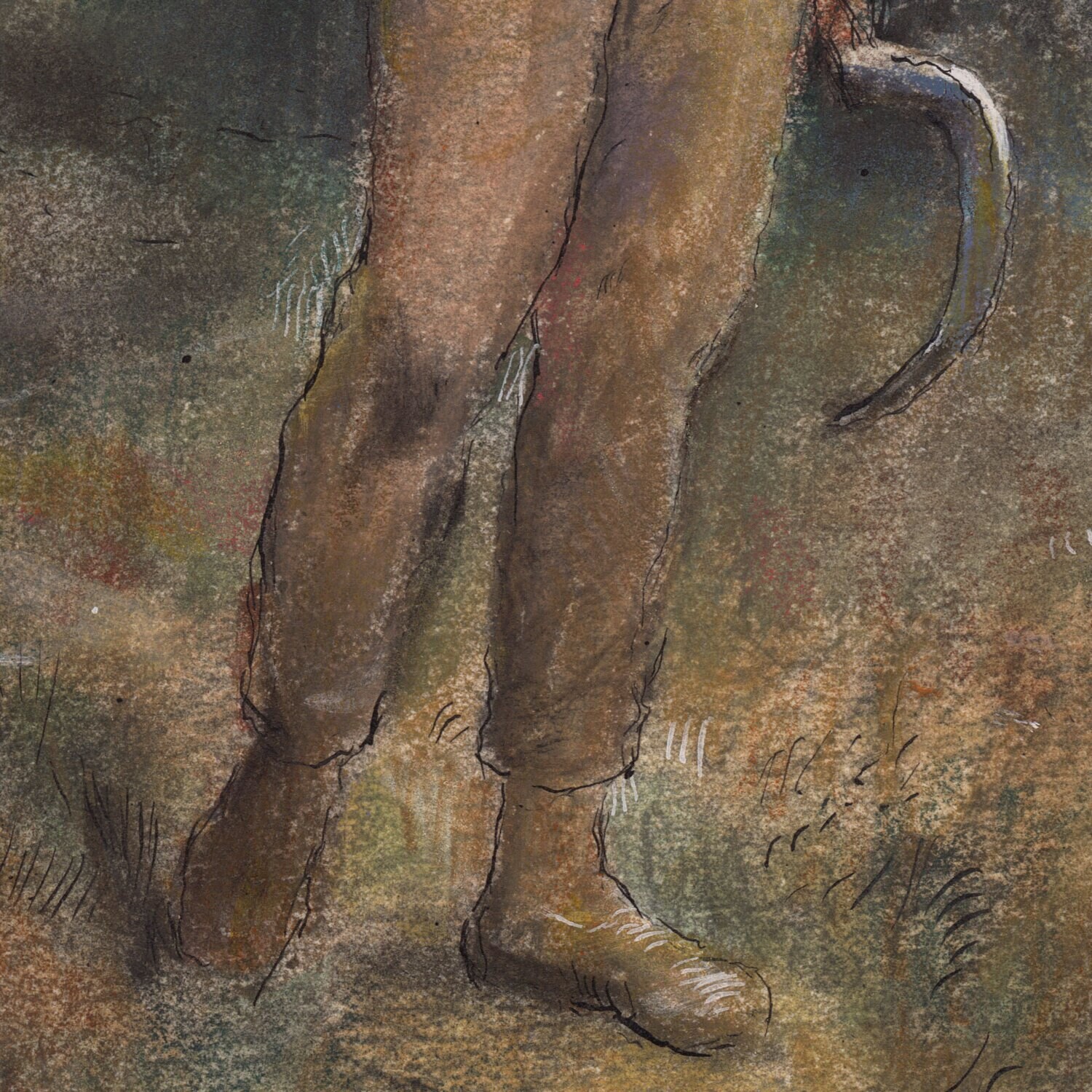 "Harvest Moon" (After Helen Allingham) Original Work on Paper
