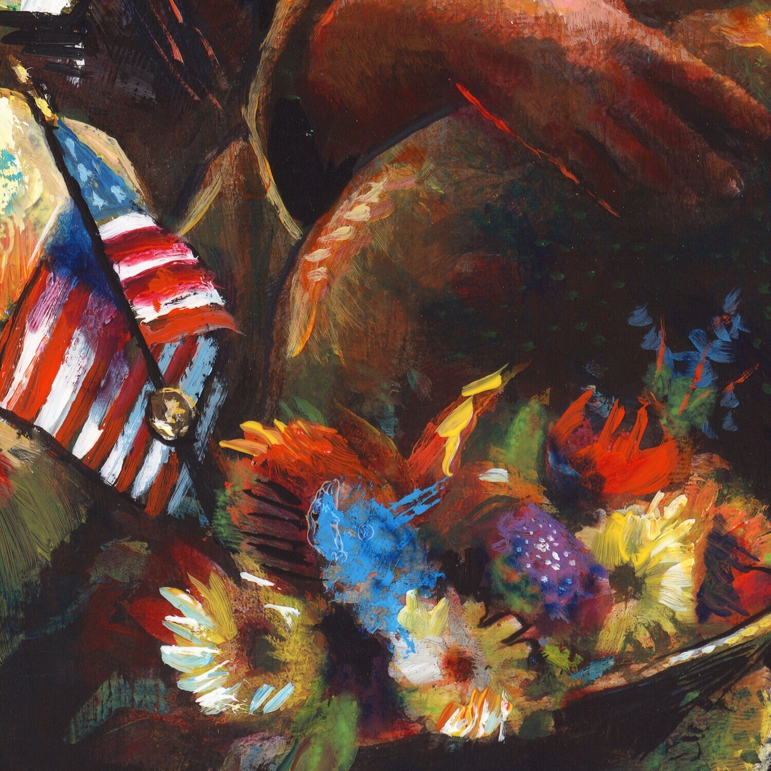 "American Hercules" Original  Painting on Panel