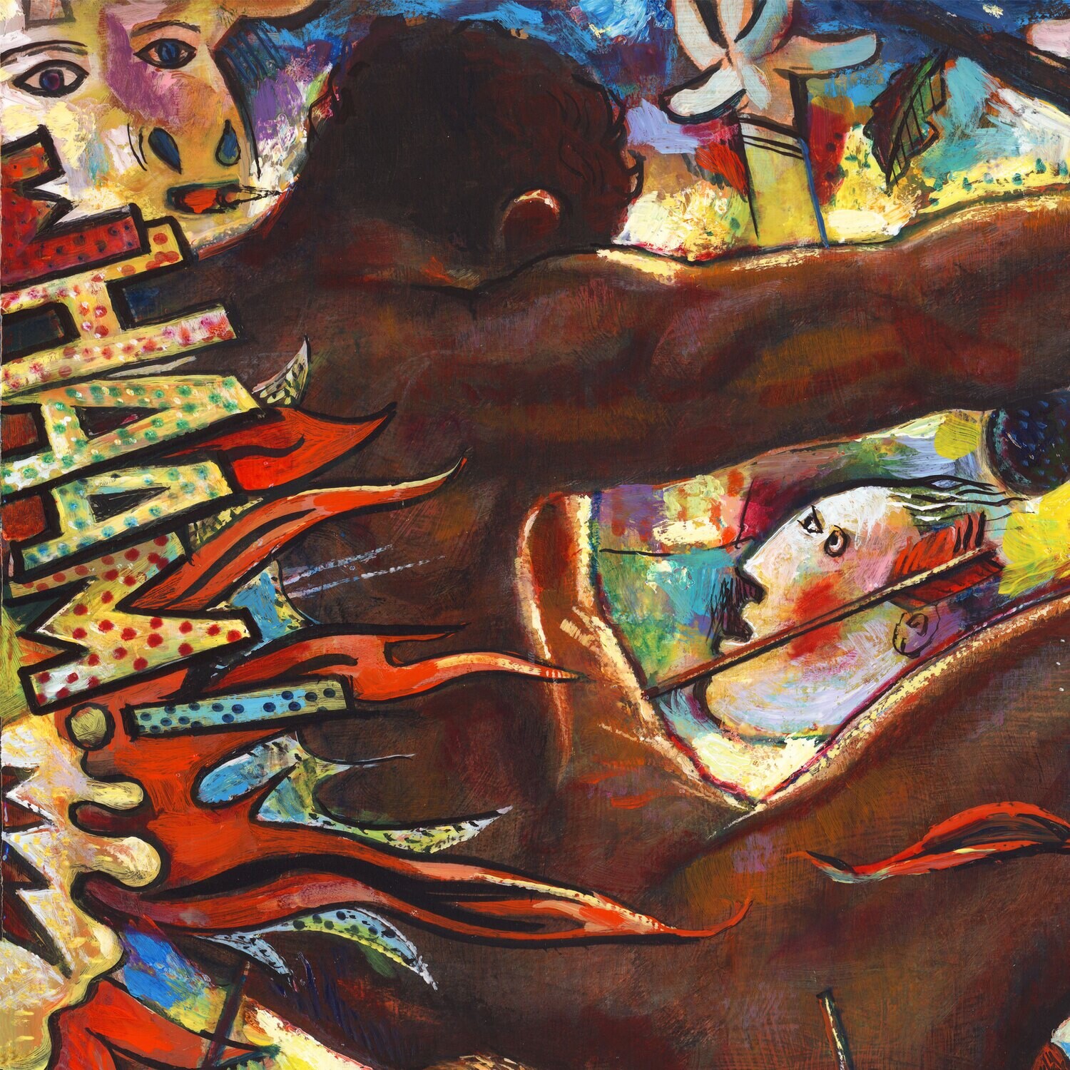 "American Hercules" Original  Painting on Panel