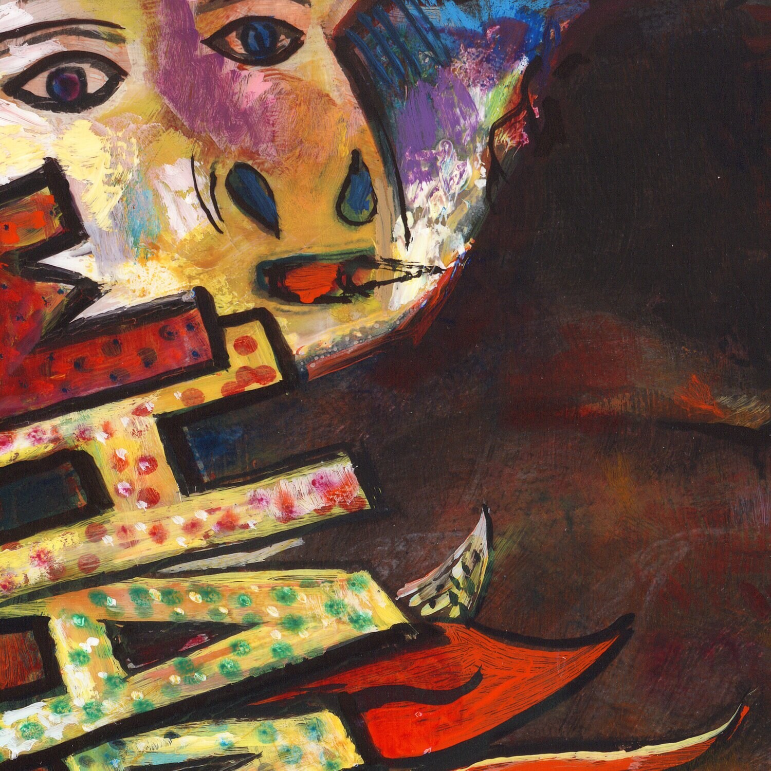 "American Hercules" Original  Painting on Panel