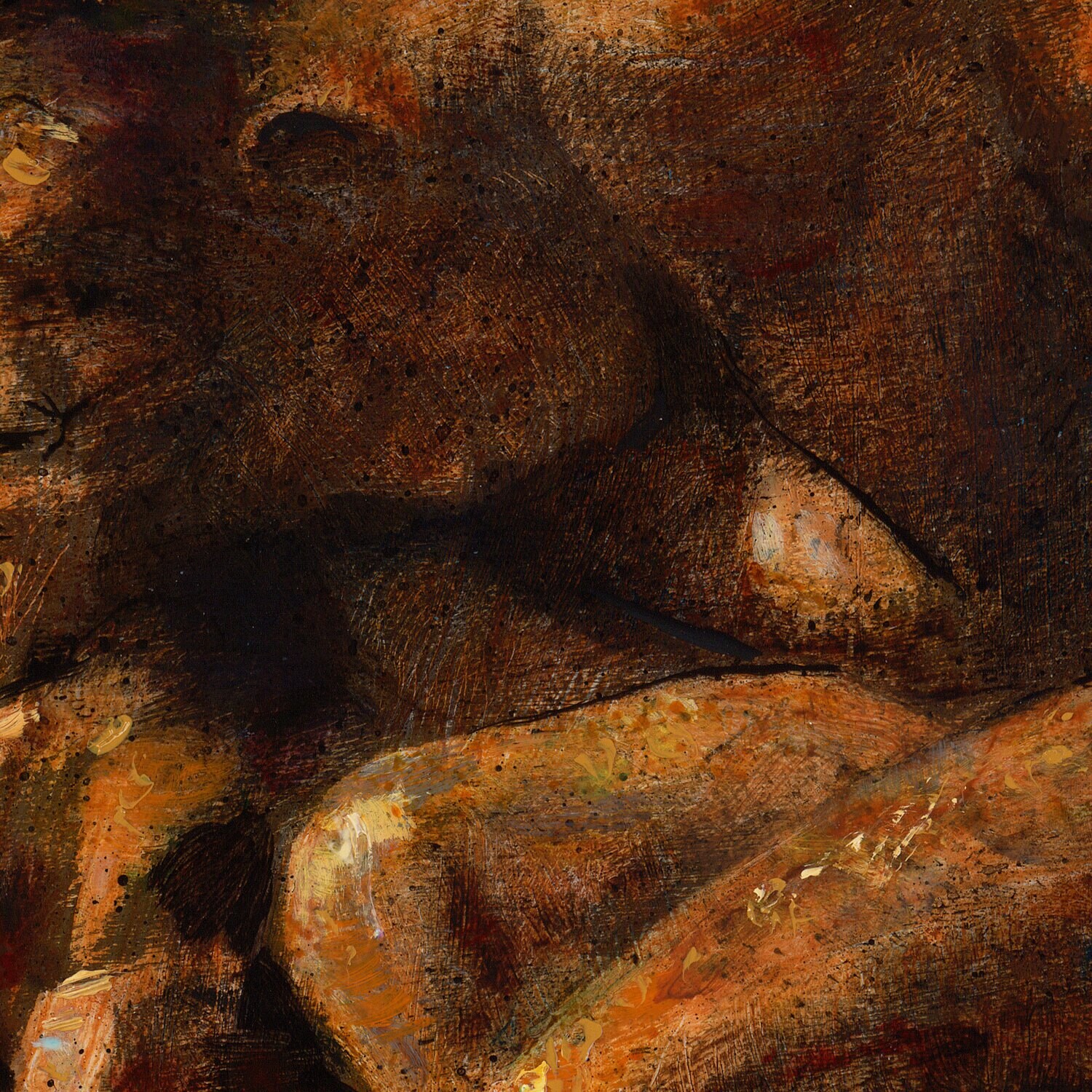 "The Keeper of the Calm" Original  Painting on Panel