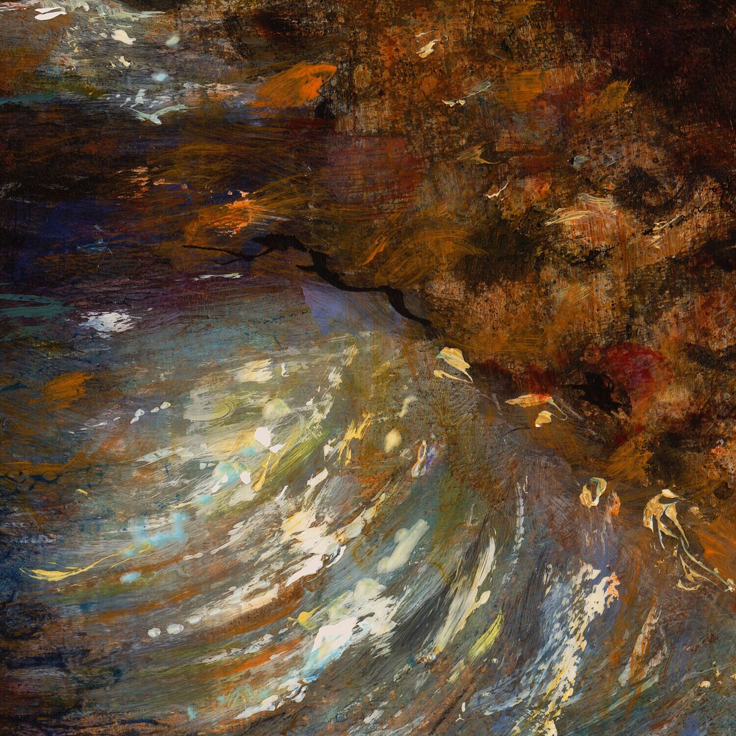 "The Keeper of the Calm" Original  Painting on Panel
