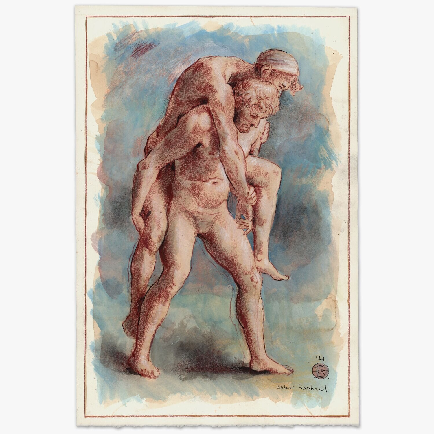 Untitled (after Raphael) Original Work on Paper