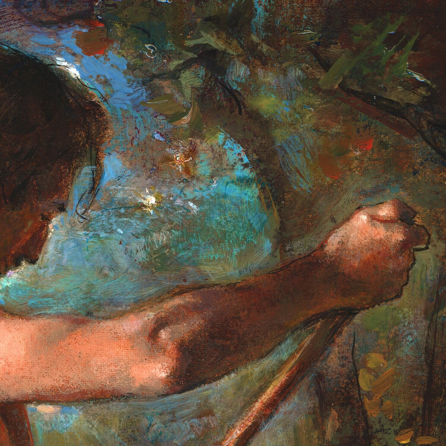 "The Navigator" Original  Painting on Panel