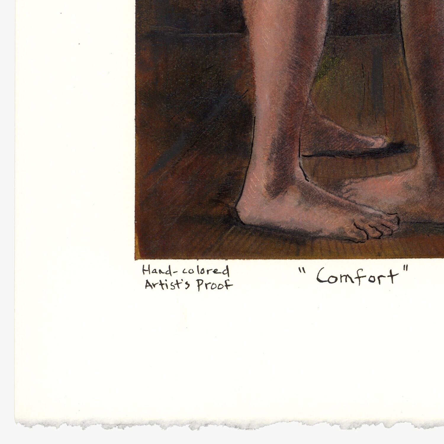 "Comfort" Unique Hand-Colored Print