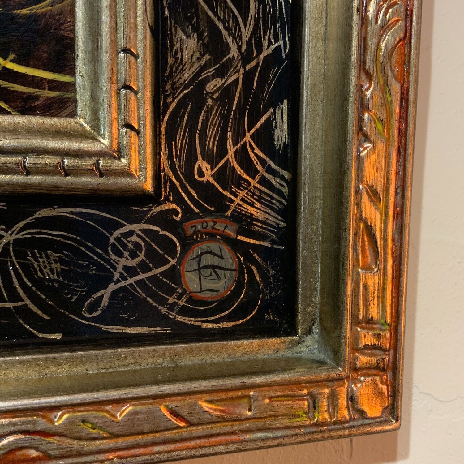 "Adagio for Longing" Original Painting on Panel and Artist's Frame