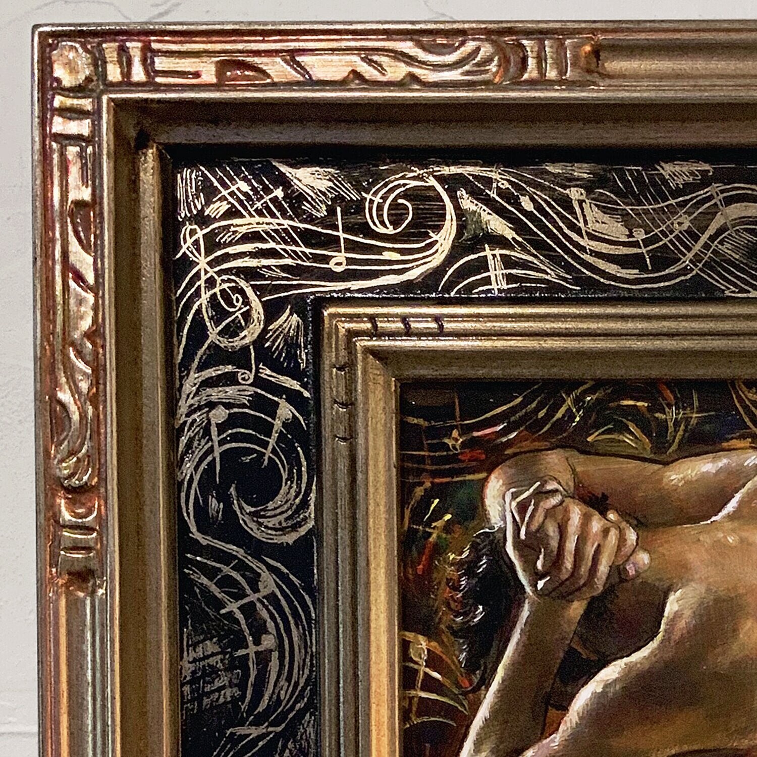 "Adagio for Longing" Original Painting on Panel and Artist's Frame