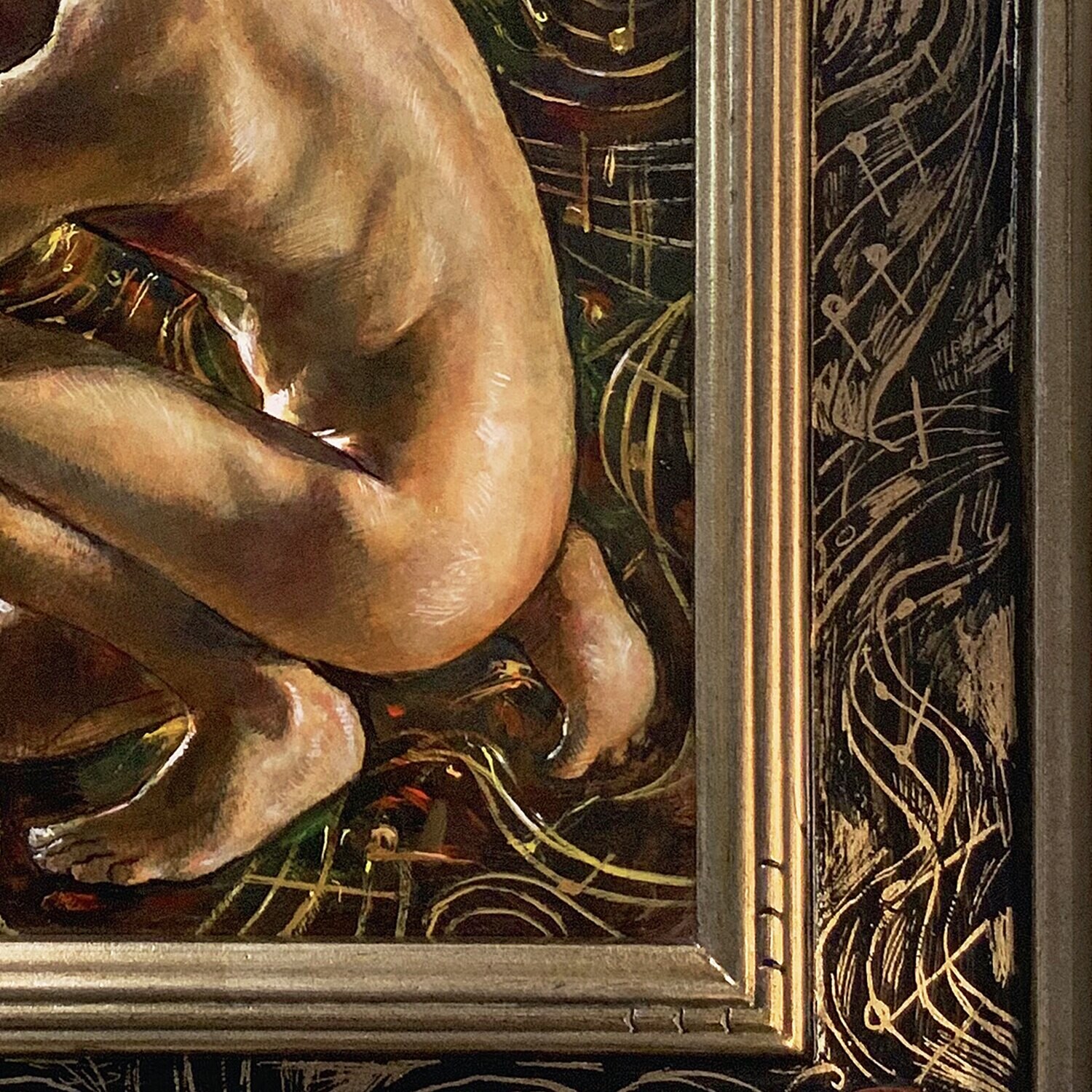 "Adagio for Longing" Original Painting on Panel and Artist's Frame