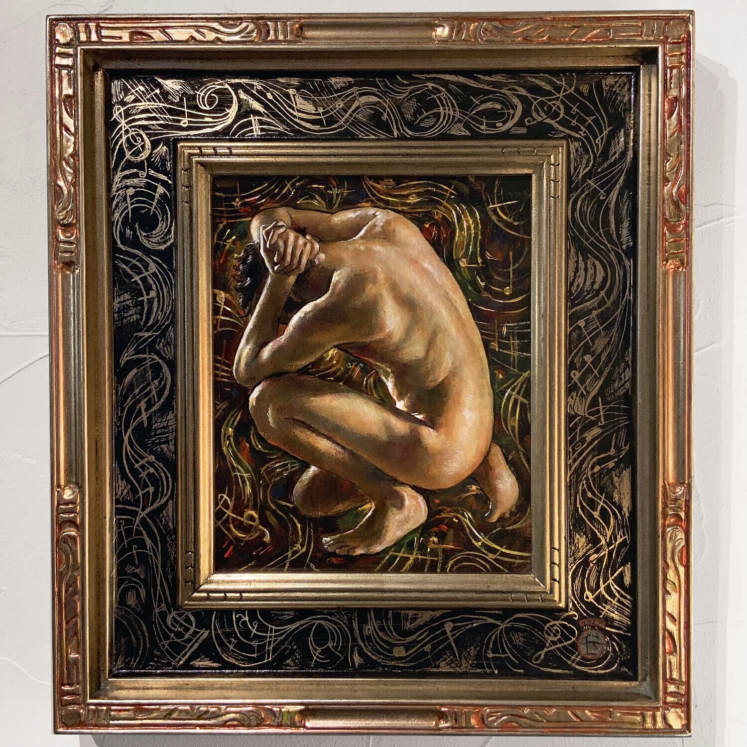 &quot;Adagio for Longing&quot; Original Painting on Panel and Artist&#39;s Frame