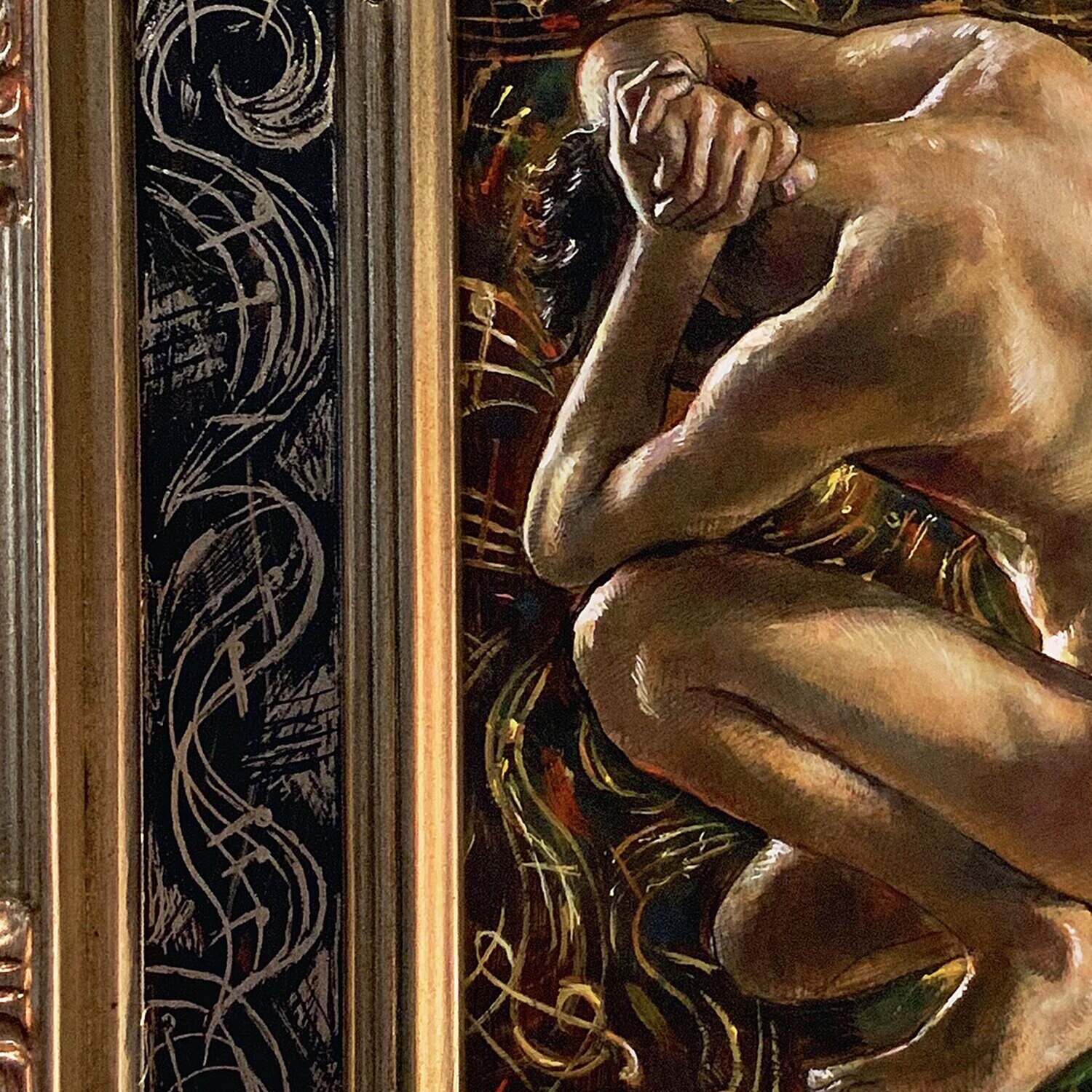 "Adagio for Longing" Original Painting on Panel and Artist's Frame