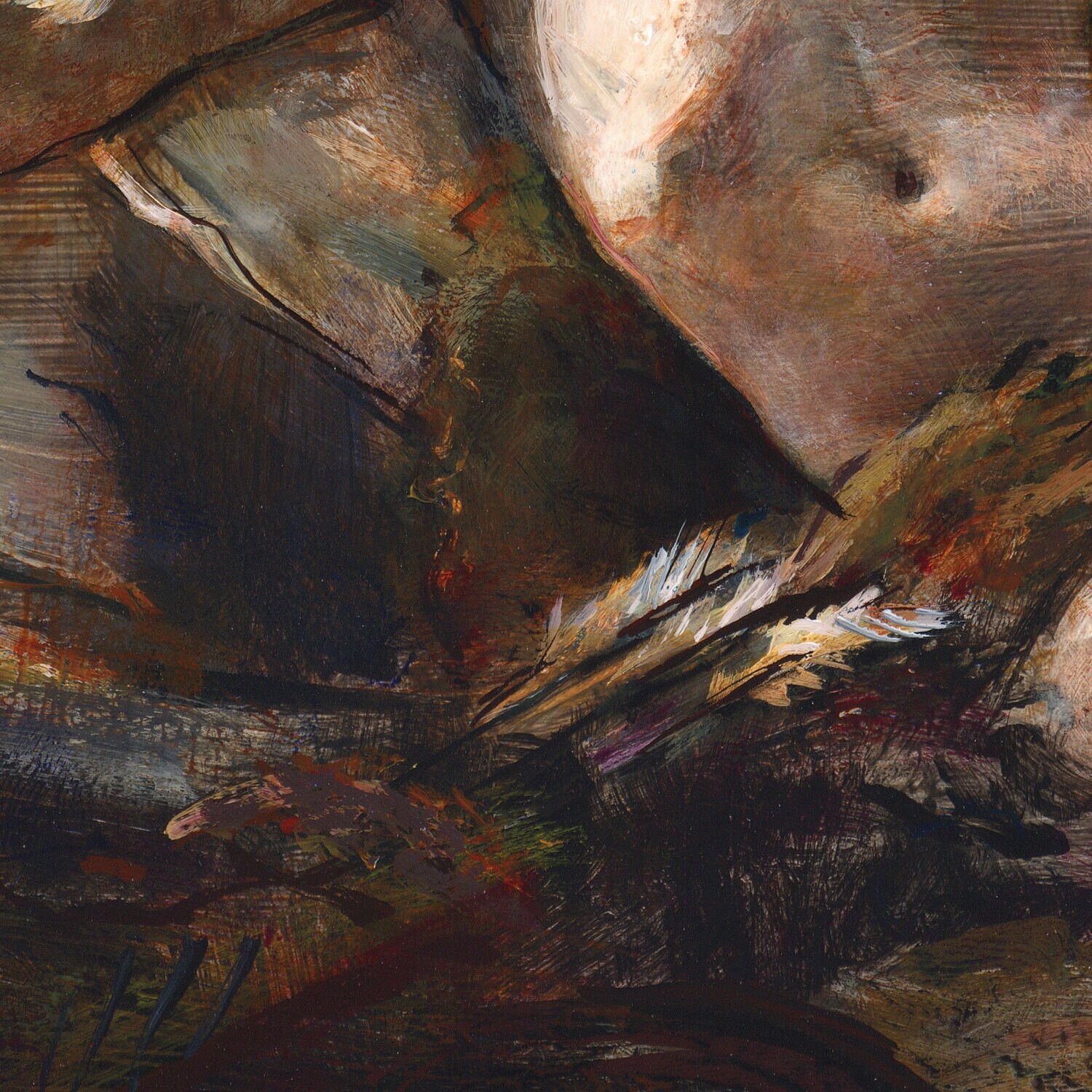 "Sleeping Endymion" Original Framed Study after Nicolas-Guy Brenet