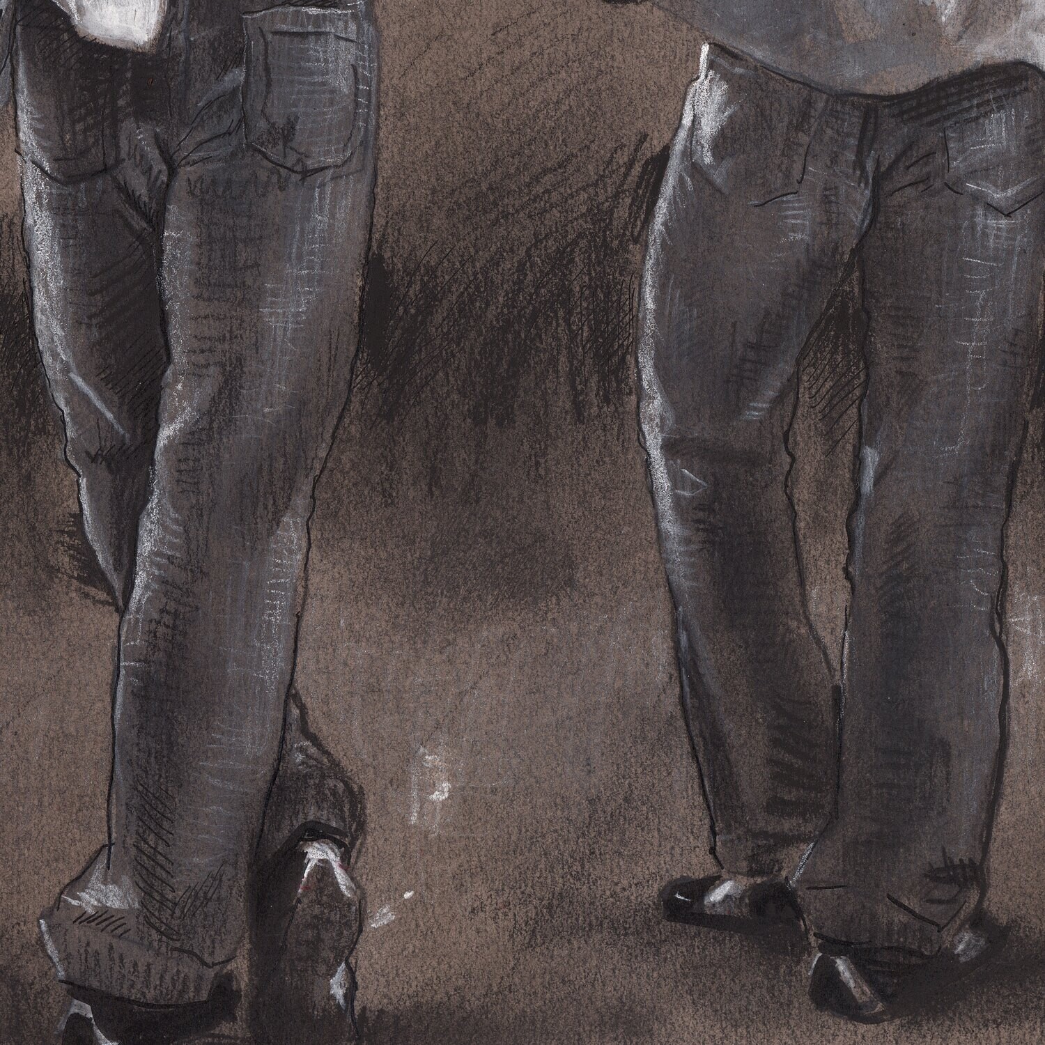 Untitled (Man with a White Shirt) Original Work on Paper