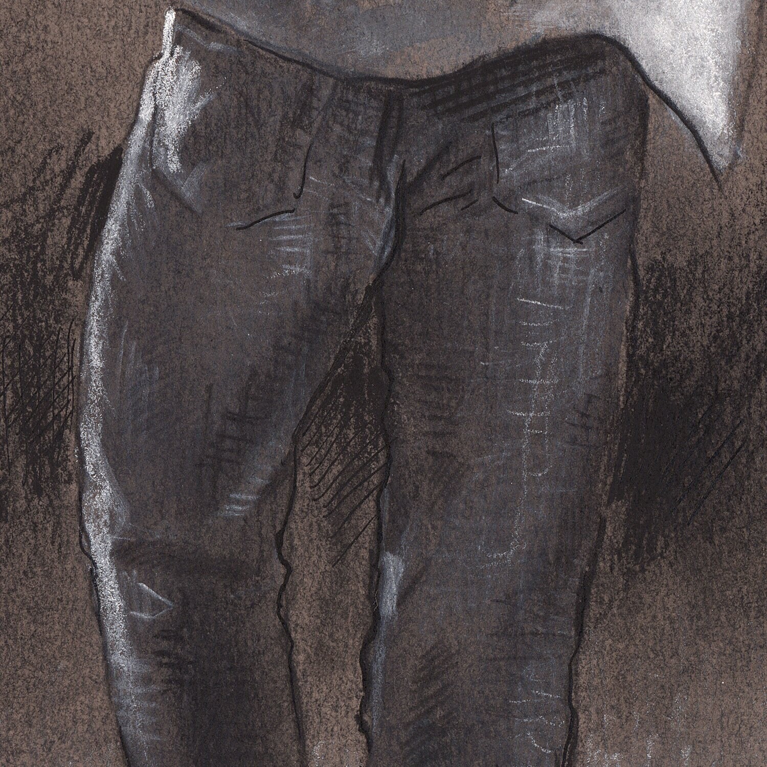 Untitled (Man with a White Shirt) Original Work on Paper