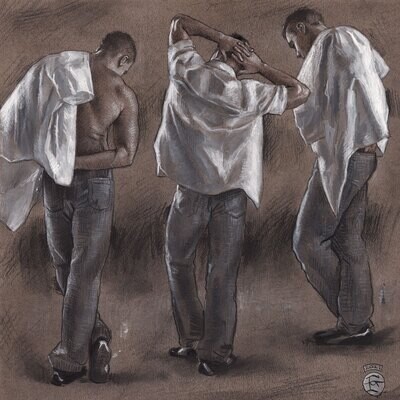 Untitled (Man with a White Shirt) Original Work on Paper