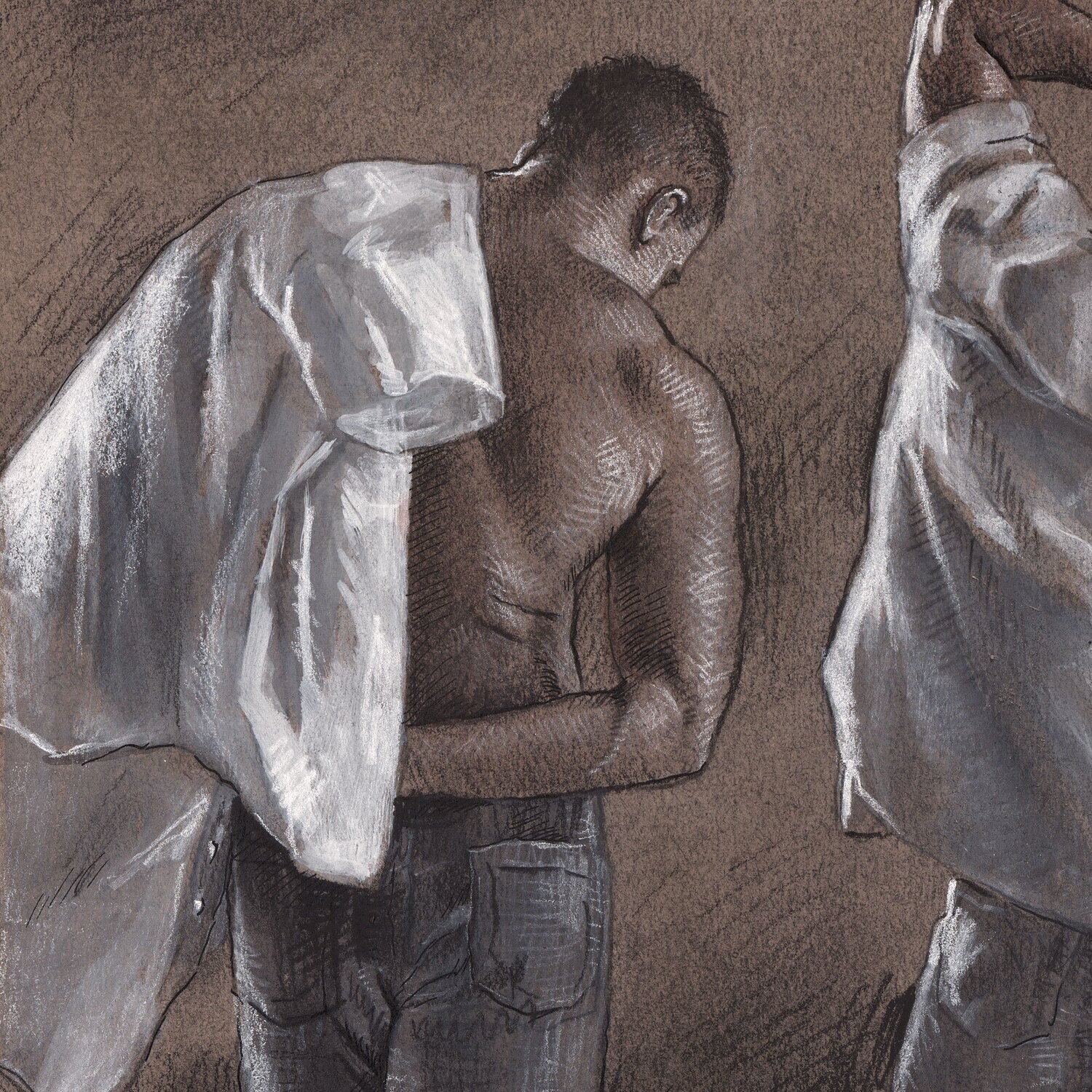Untitled (Man with a White Shirt) Original Work on Paper