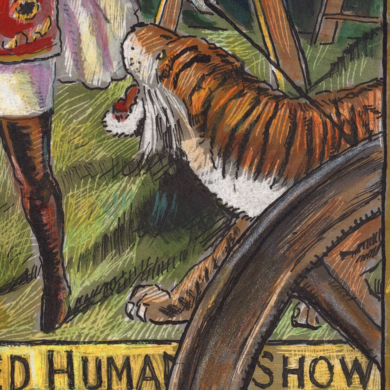 "The Trained Human Show" Original Work on Paper