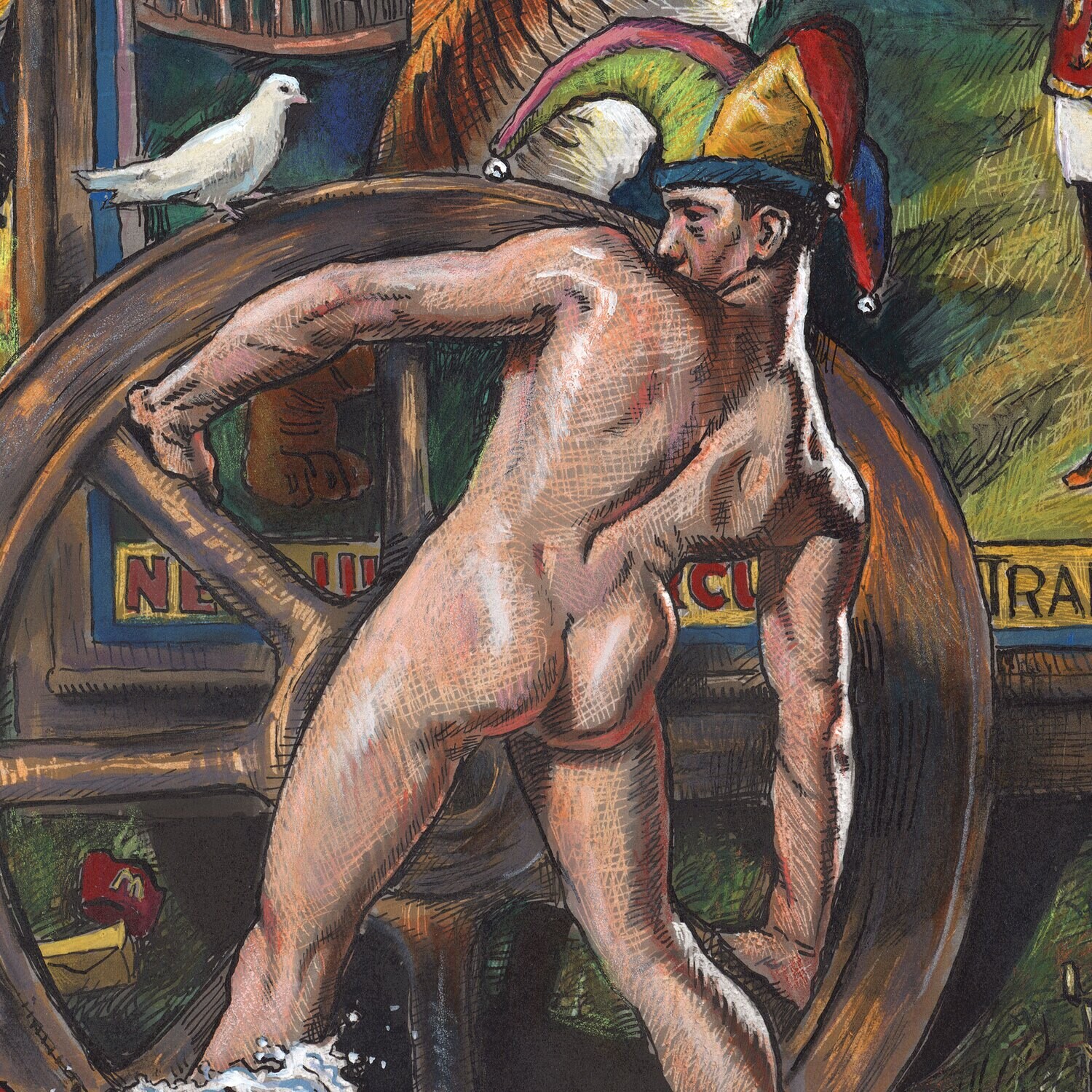 "The Trained Human Show" Original Work on Paper