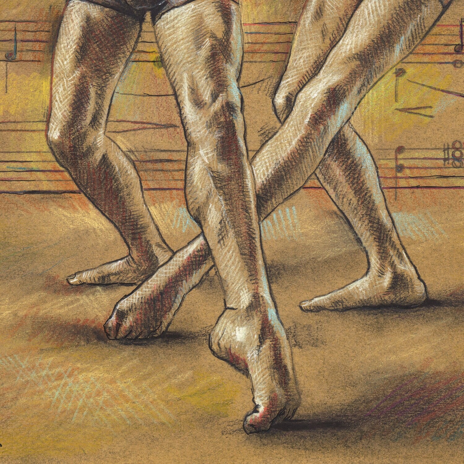 Untitled Dancers Original Work on Paper