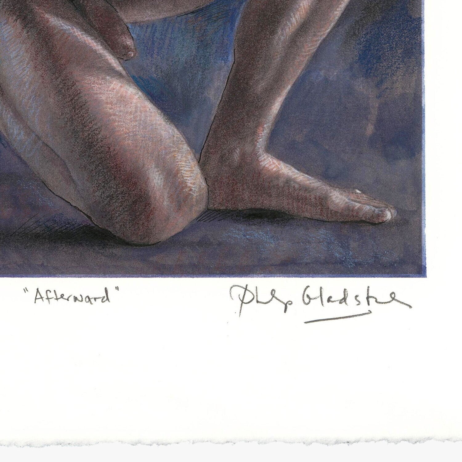 "Afterward" Unique Hand-Colored Print