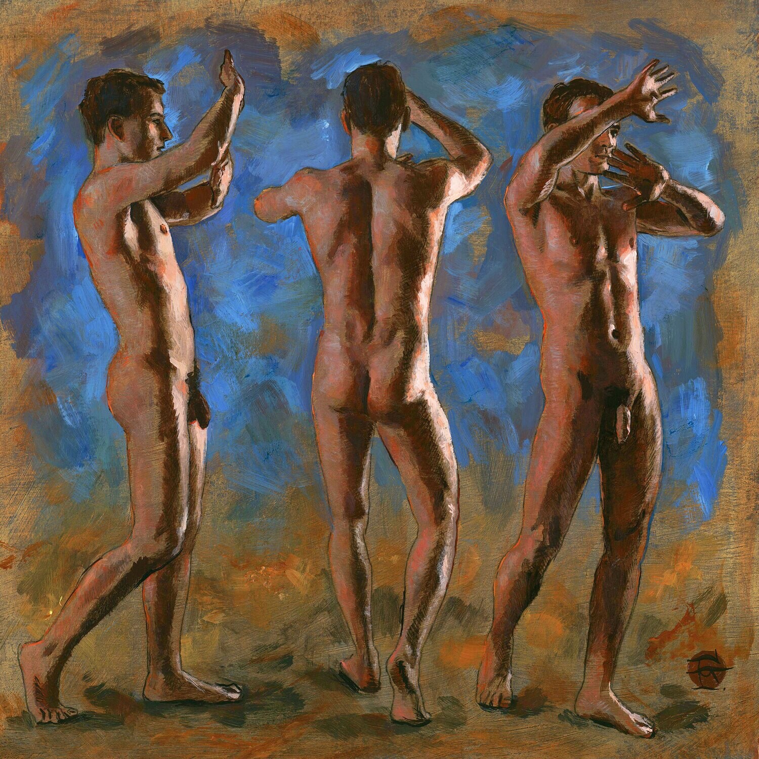 "The Grasping" Original Painting on Panel