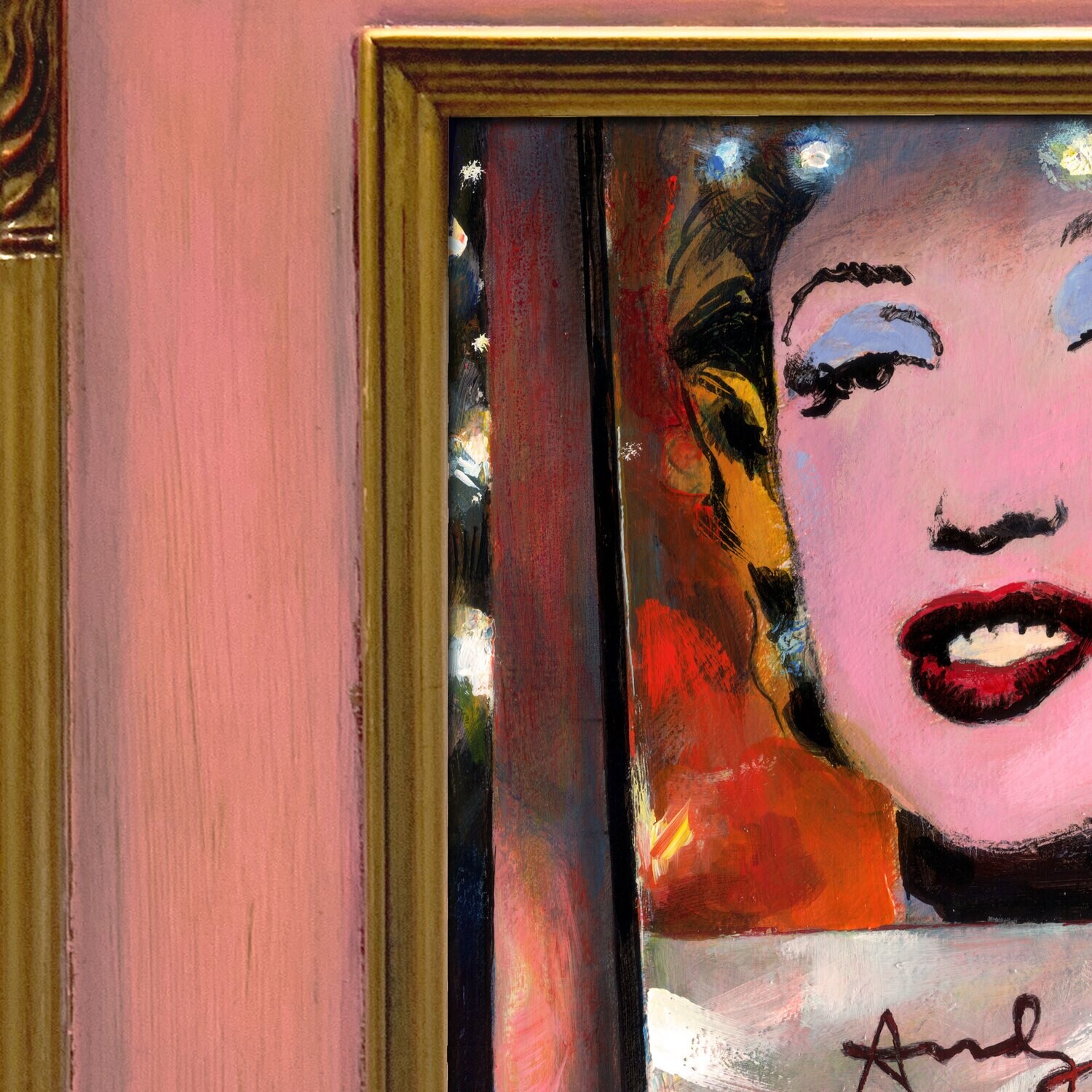 "The Cinemaphile" Original Painting on Panel with Artist's Frame