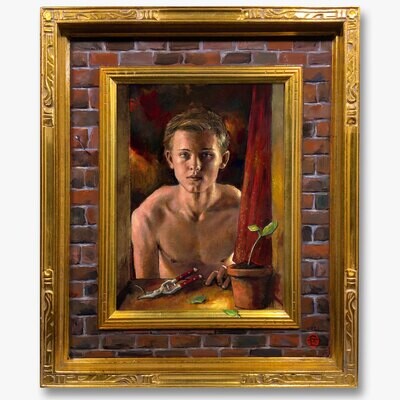 &quot;Hope&quot; Original Painting on Panel with Artist&#39;s Frame