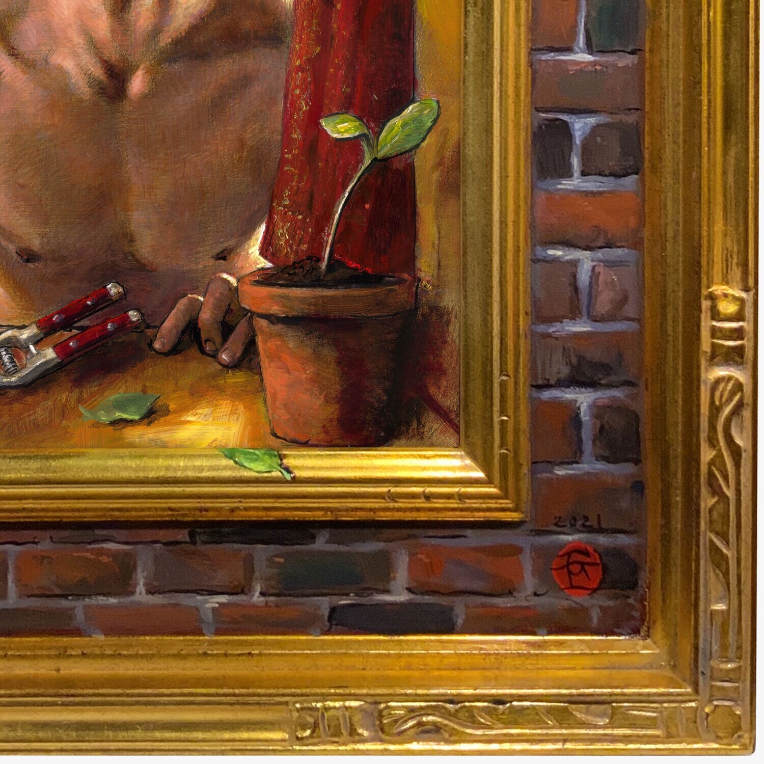 "Hope" Original Painting on Panel with Artist's Frame