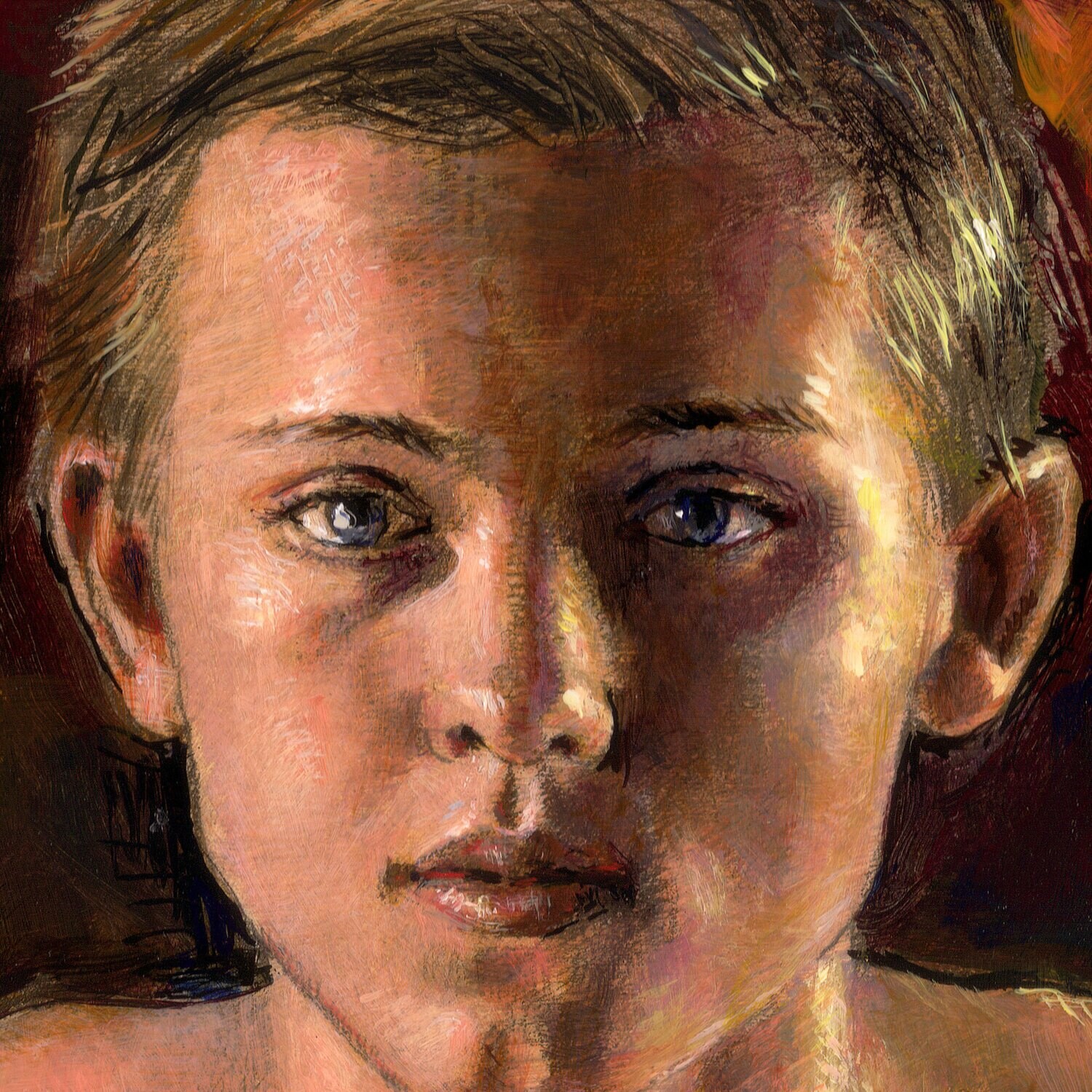 "Hope" Original Painting on Panel with Artist's Frame