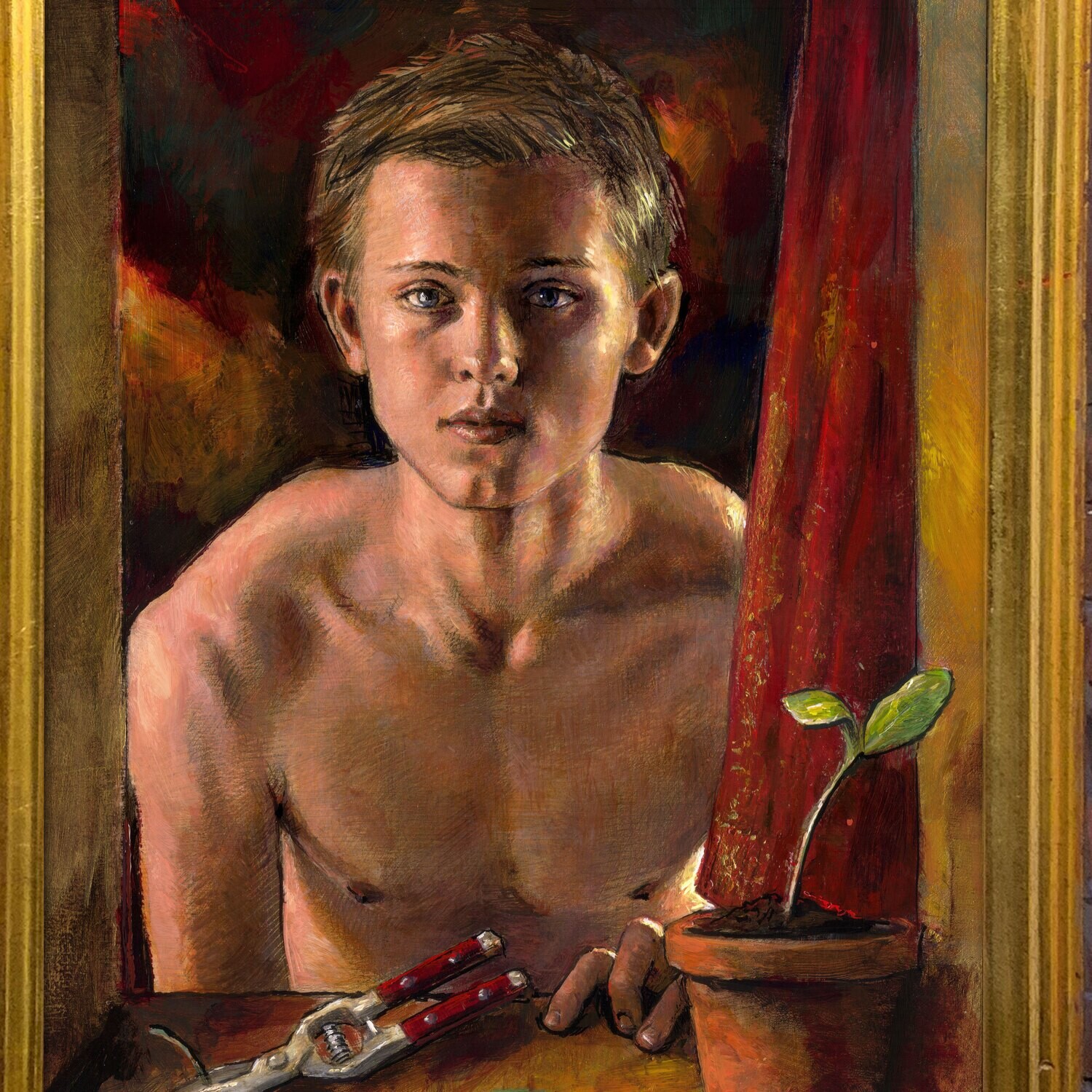 "Hope" Original Painting on Panel with Artist's Frame