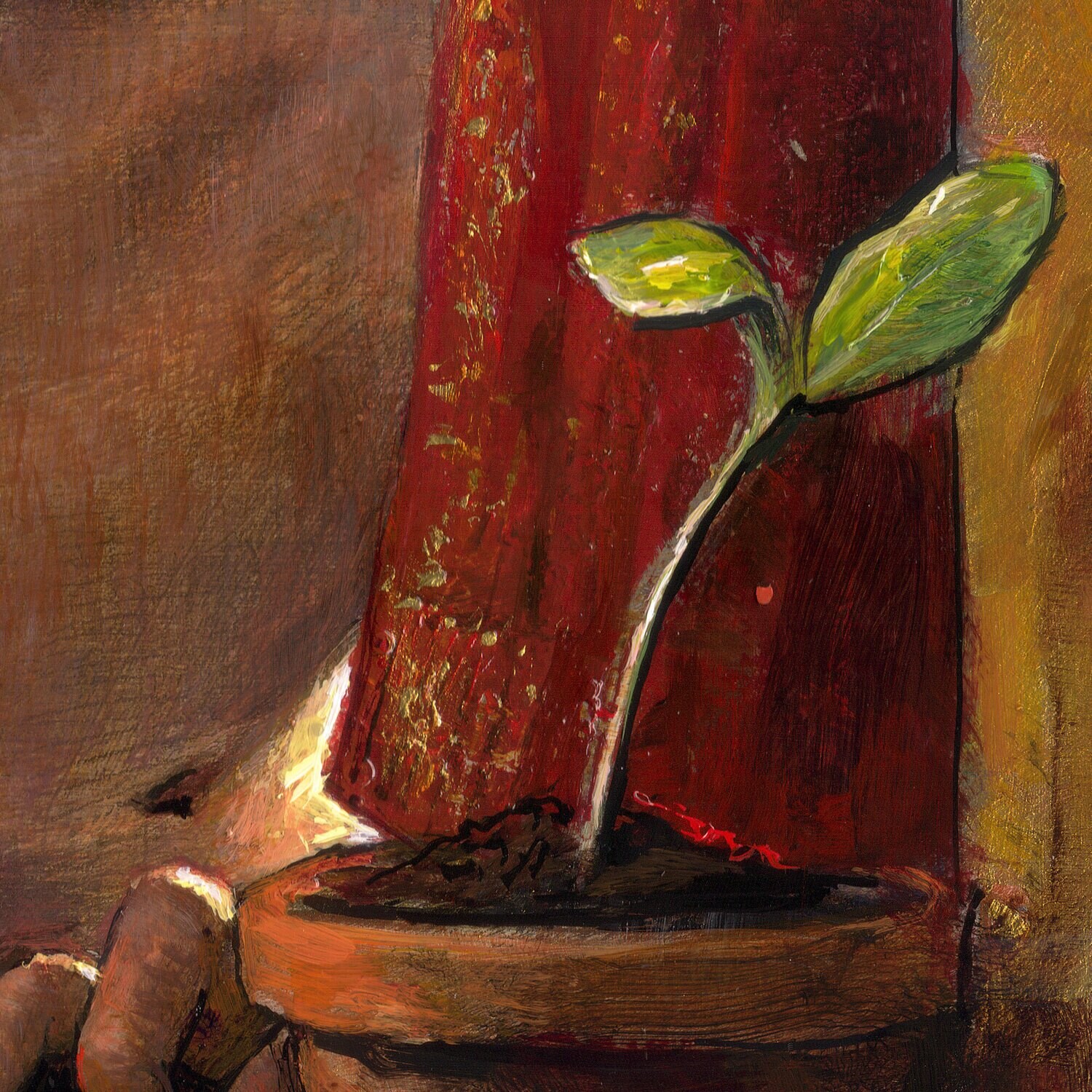 "Hope" Original Painting on Panel with Artist's Frame