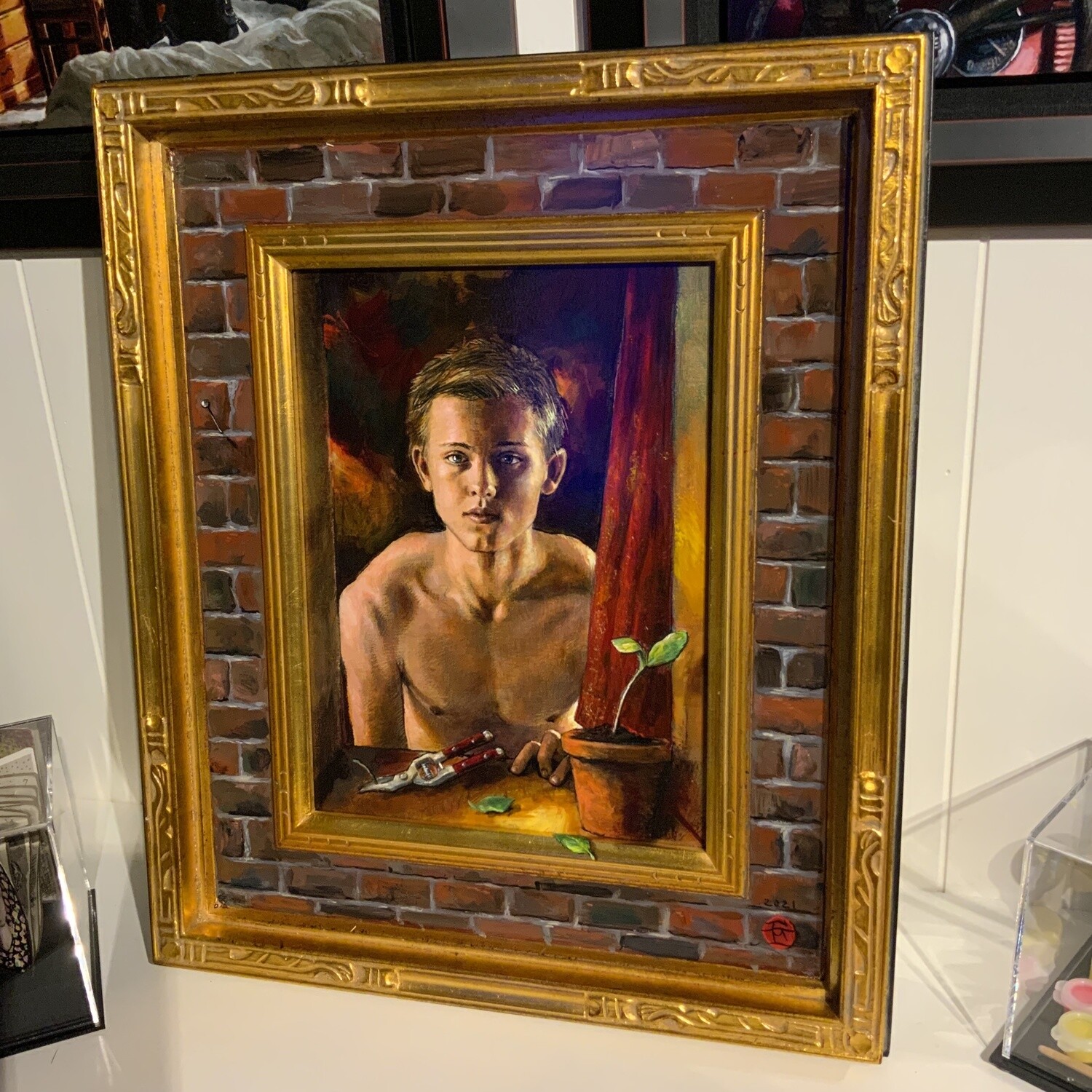 "Hope" Original Painting on Panel with Artist's Frame