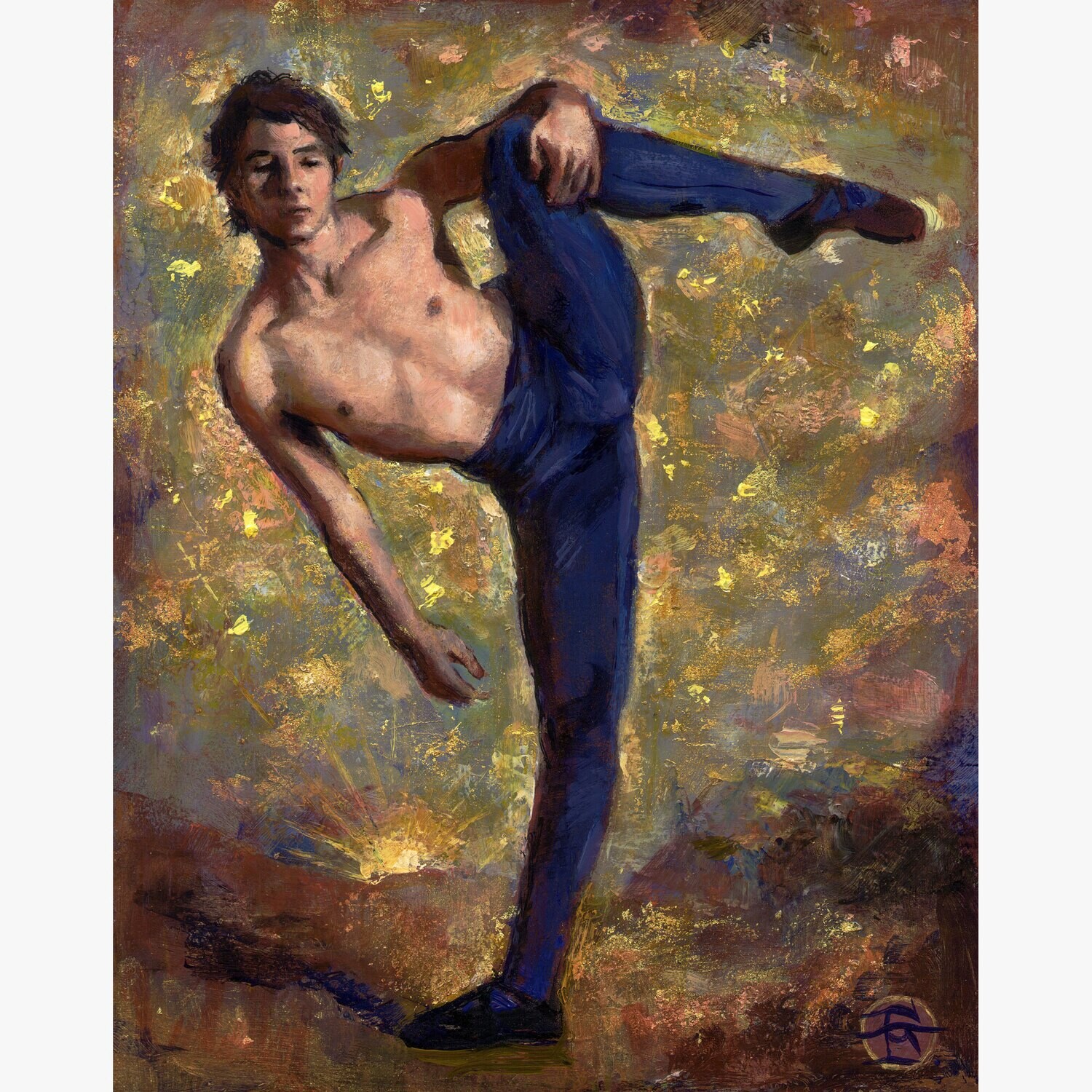 "Fyrsta" Original Painting on Panel