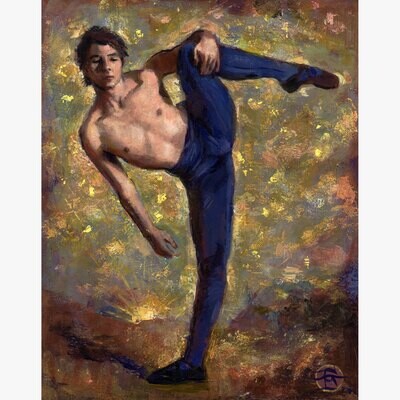 "Fyrsta" Original Painting on Panel