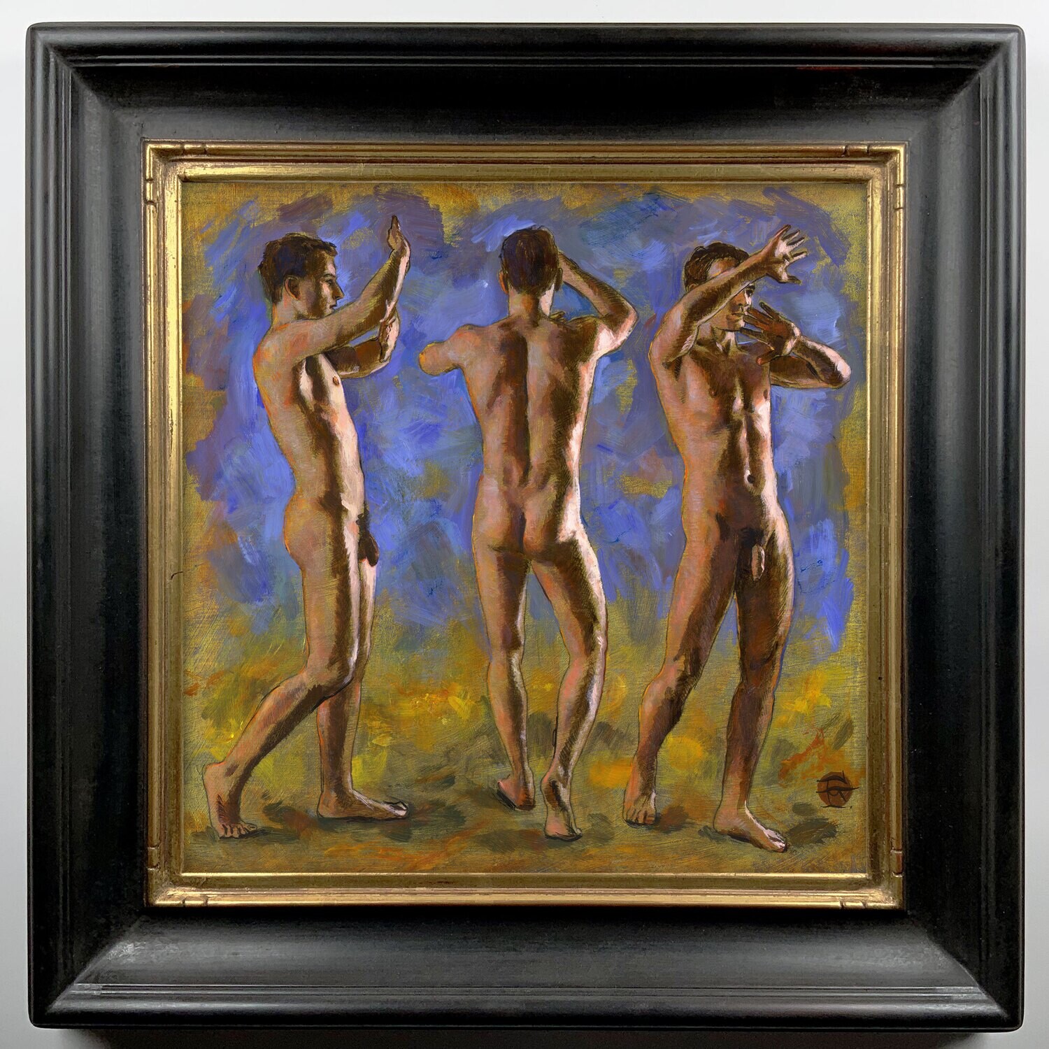 "The Grasping" Original Framed Painting on Panel