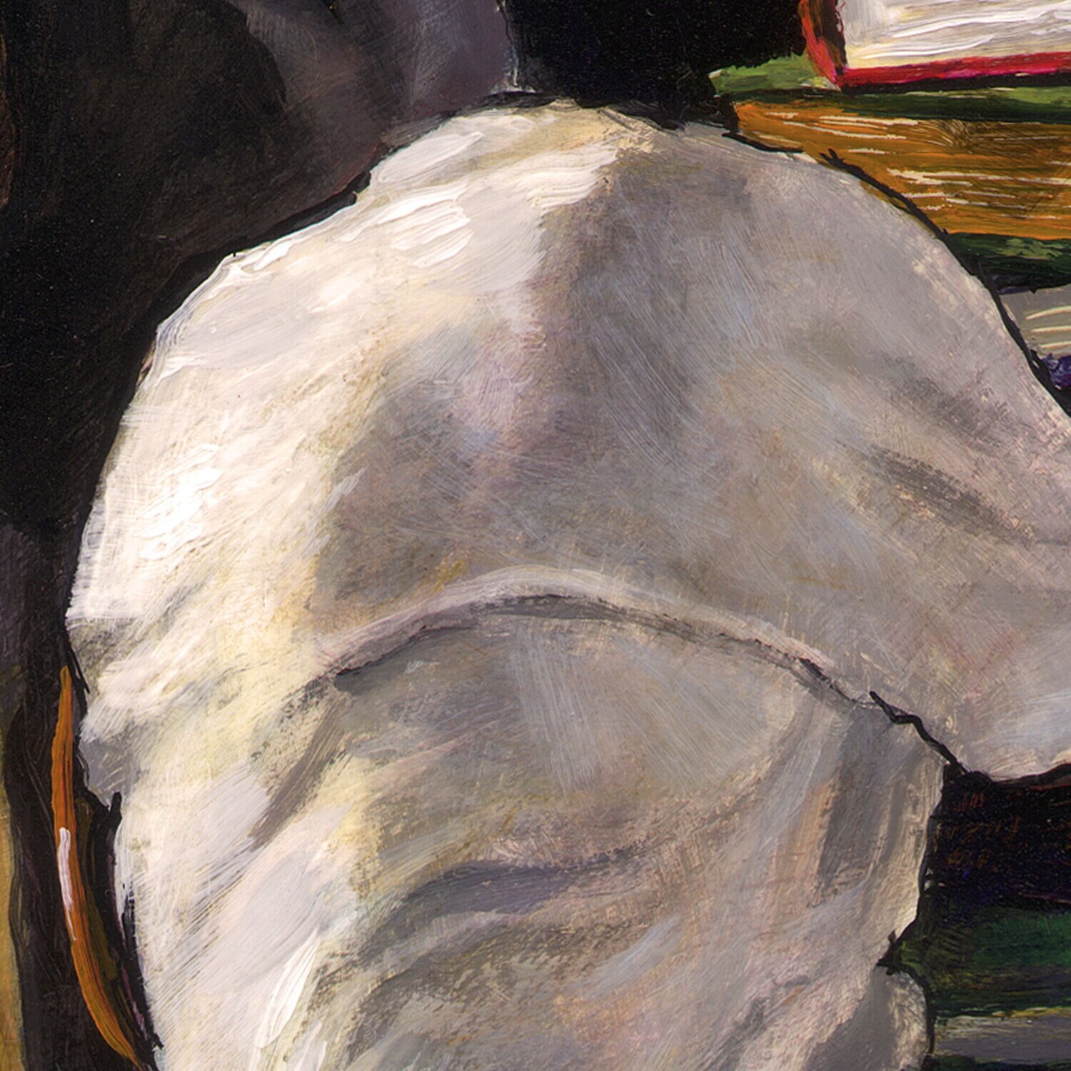 "The Lesson (How to Be a Man)" Original Painting on Panel