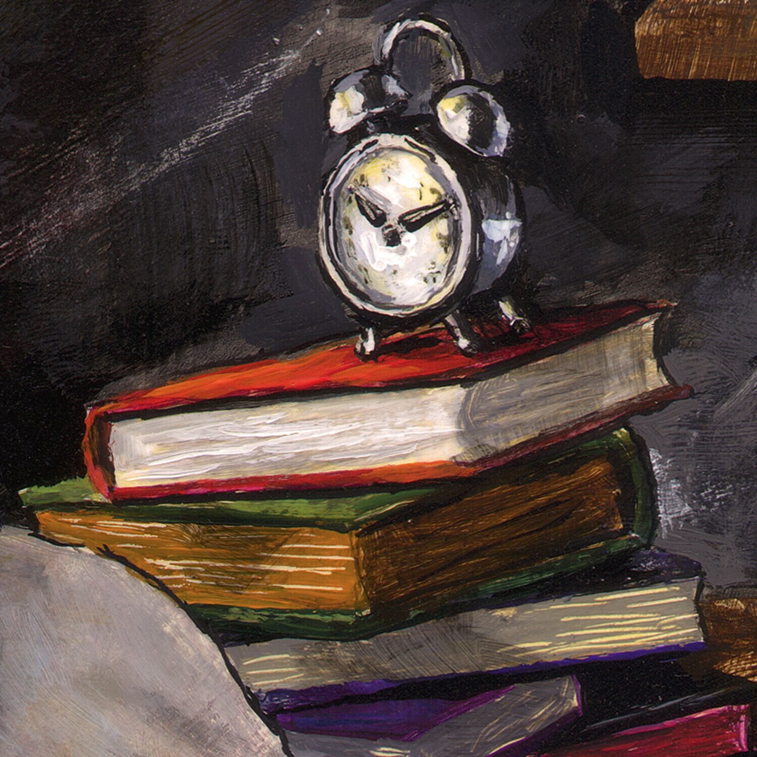 "The Lesson (How to Be a Man)" Original Painting on Panel