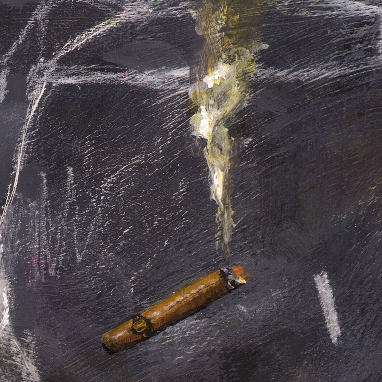 "The Lesson (How to Be a Man)" Original Painting on Panel