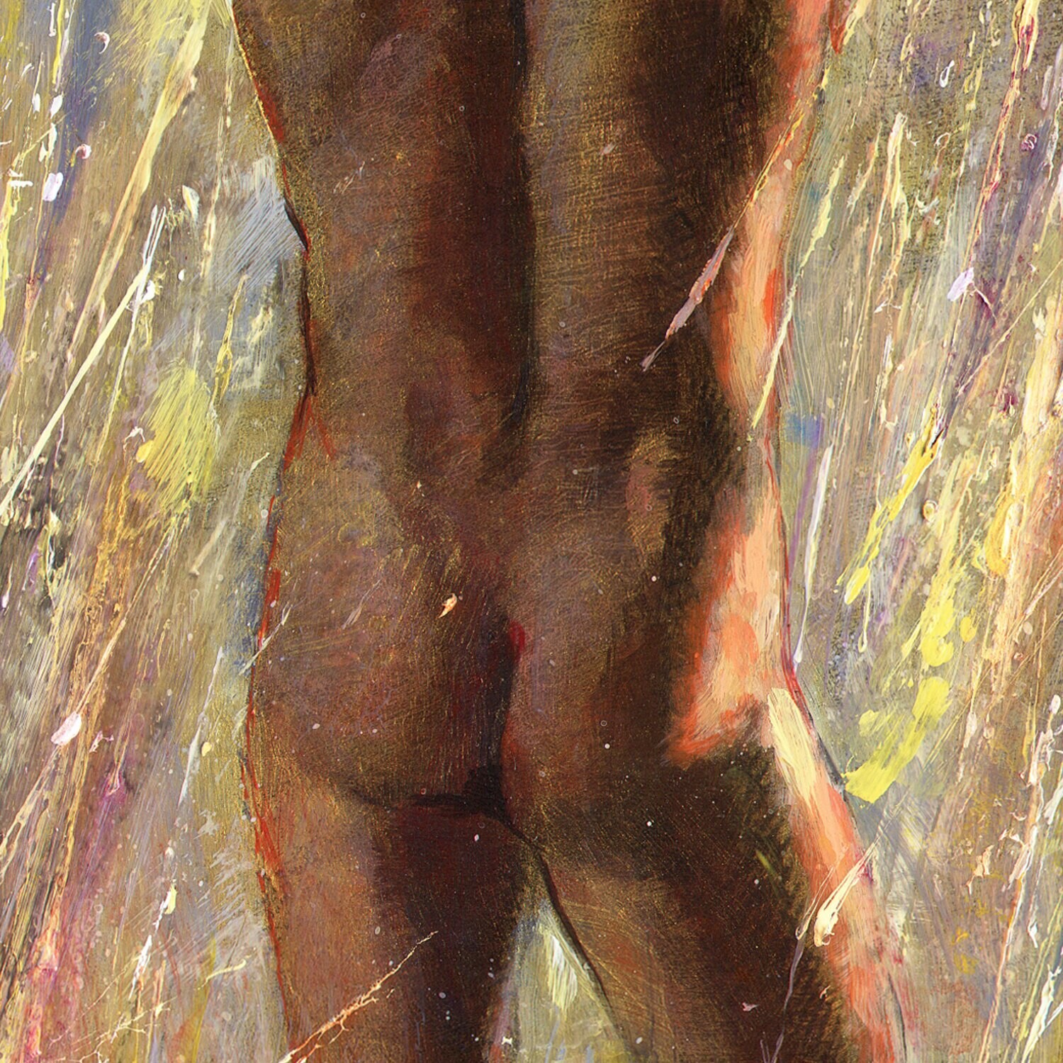"The Blinding Torrent" Original Painting on Panel