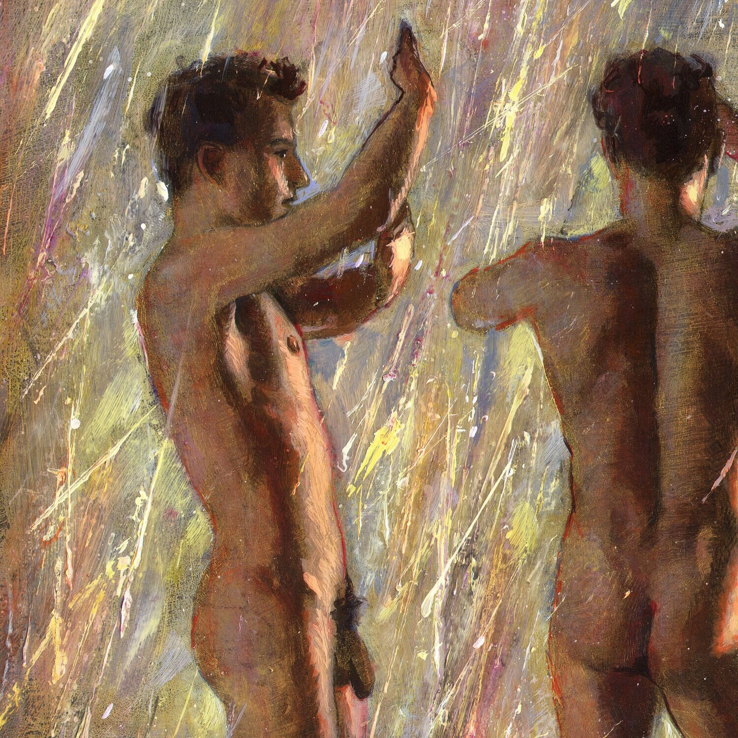 "The Blinding Torrent" Original Painting on Panel