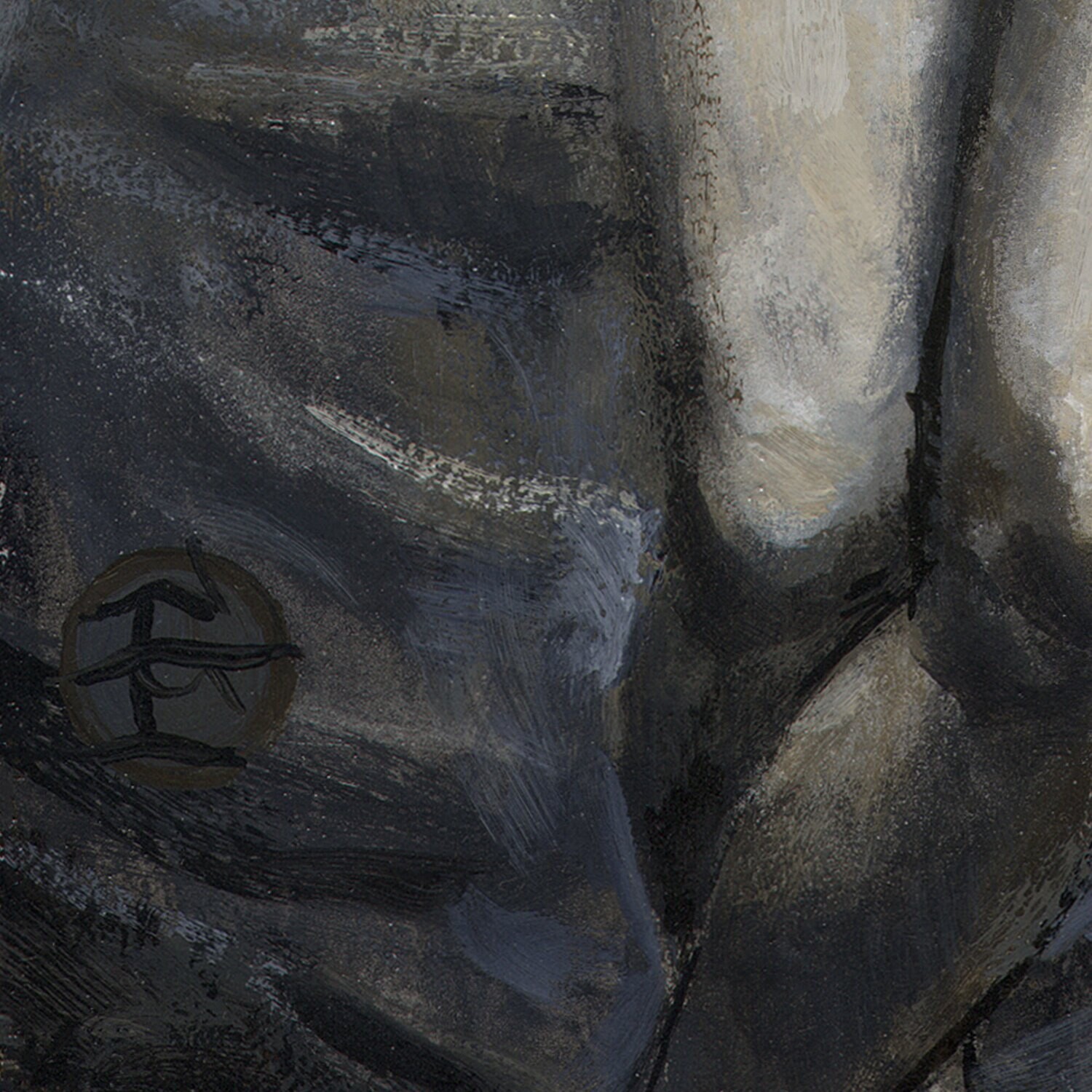 "The Great Hurry" Original Grisaille Painting on Panel