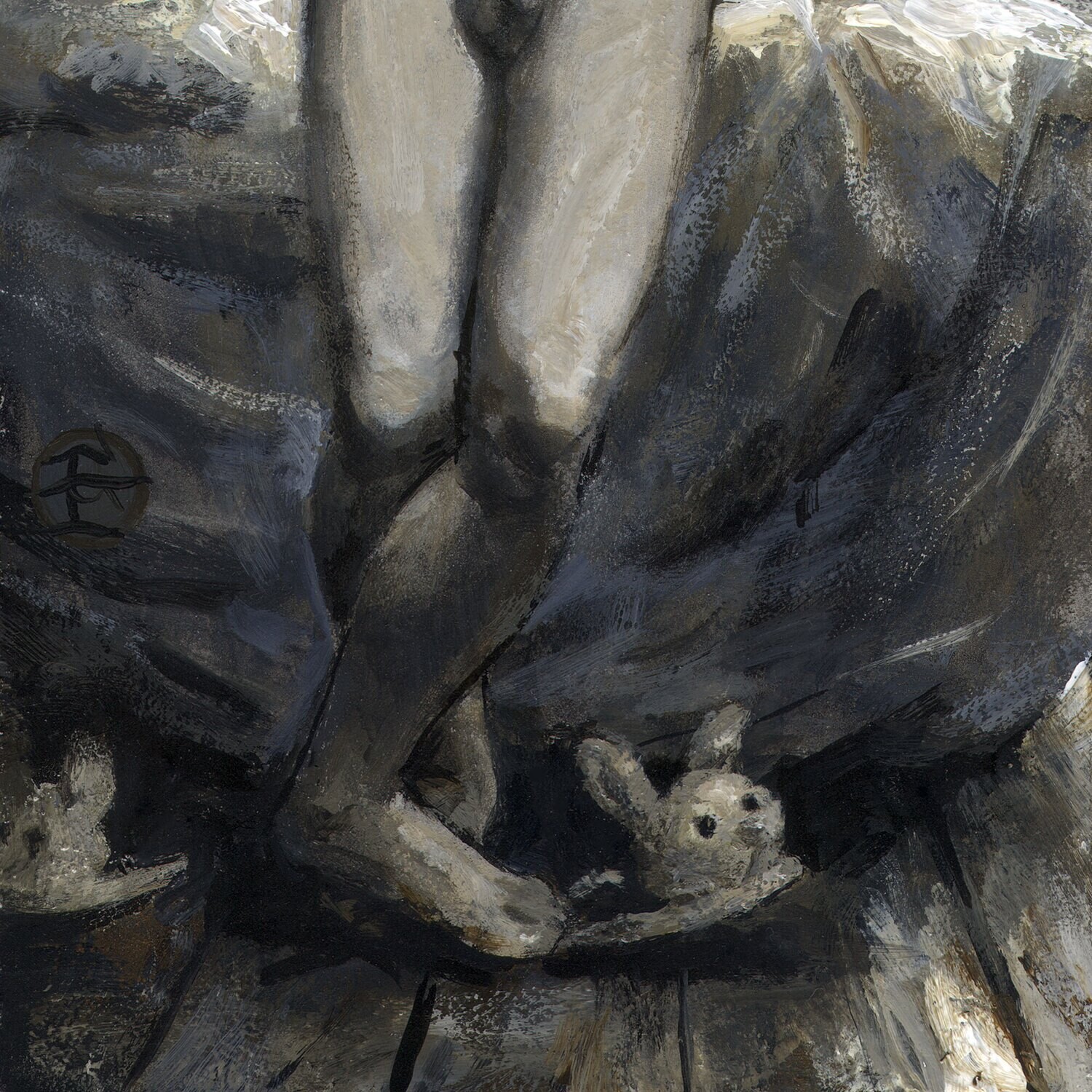 "The Great Hurry" Original Grisaille Painting on Panel