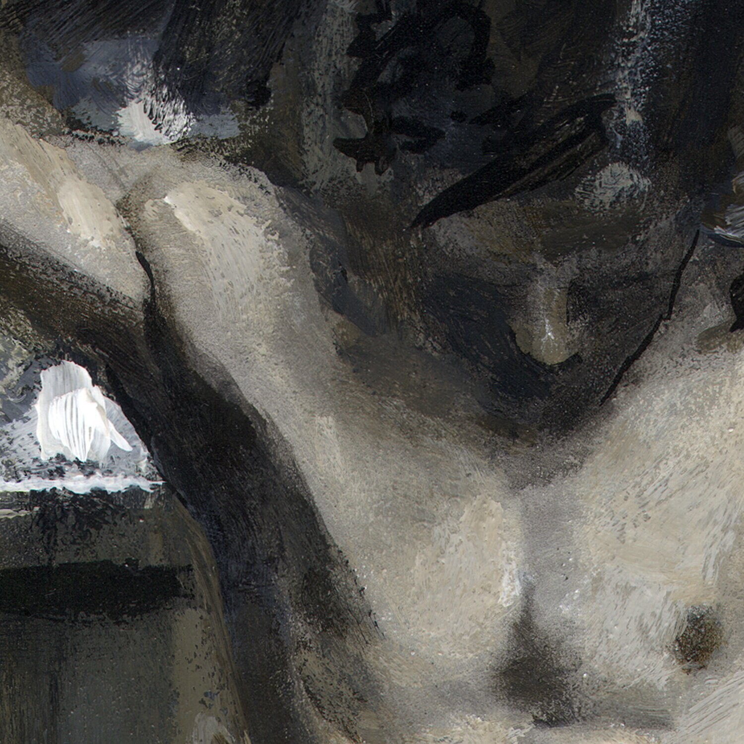 "The Great Hurry" Original Grisaille Painting on Panel